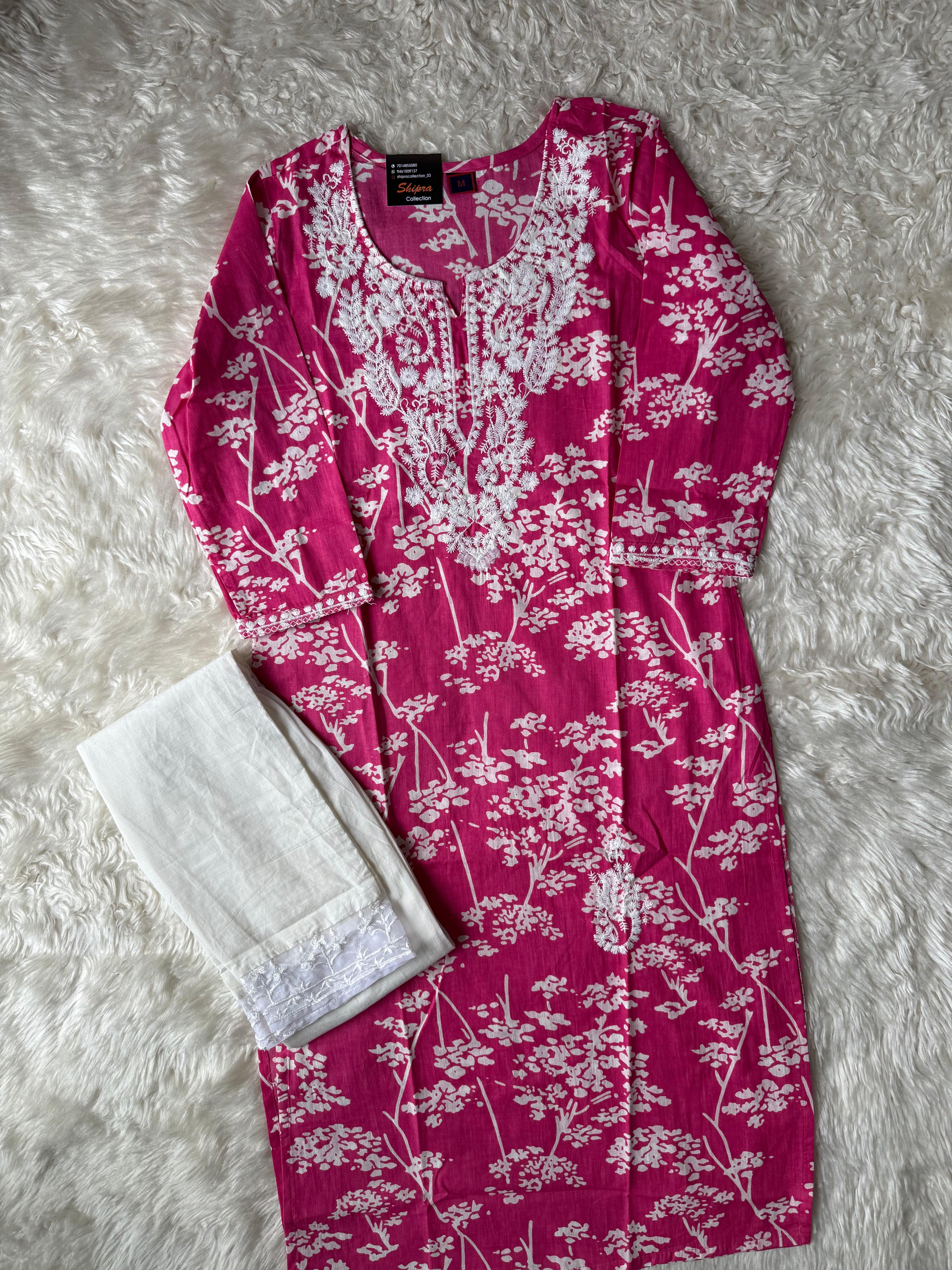 Cotton Kurti Pant Set