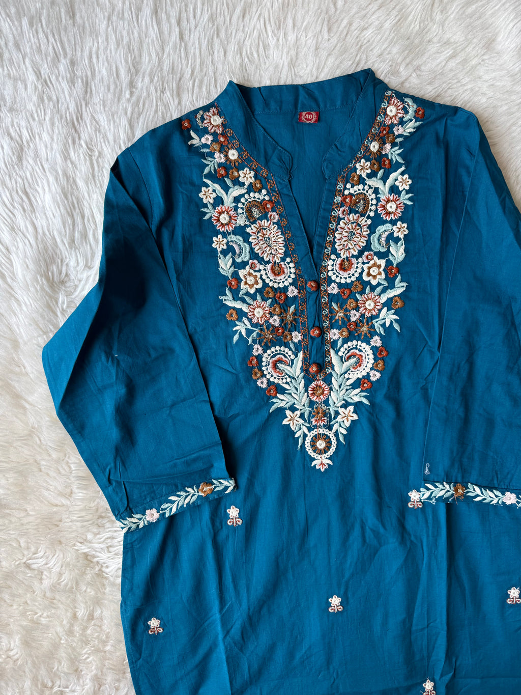 Pure Cotton Kurti Pant Dupatta Set