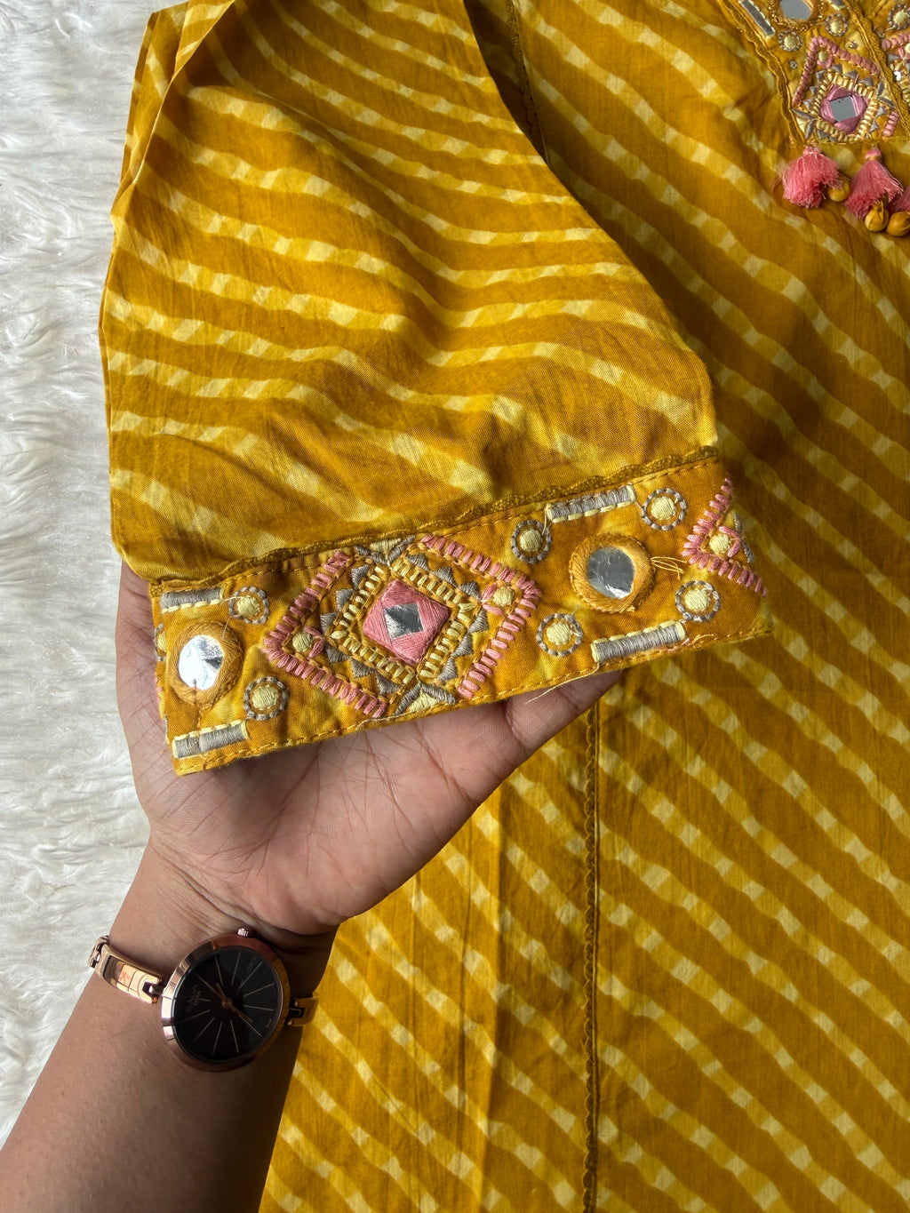 Premium Cotton Lehariya Set