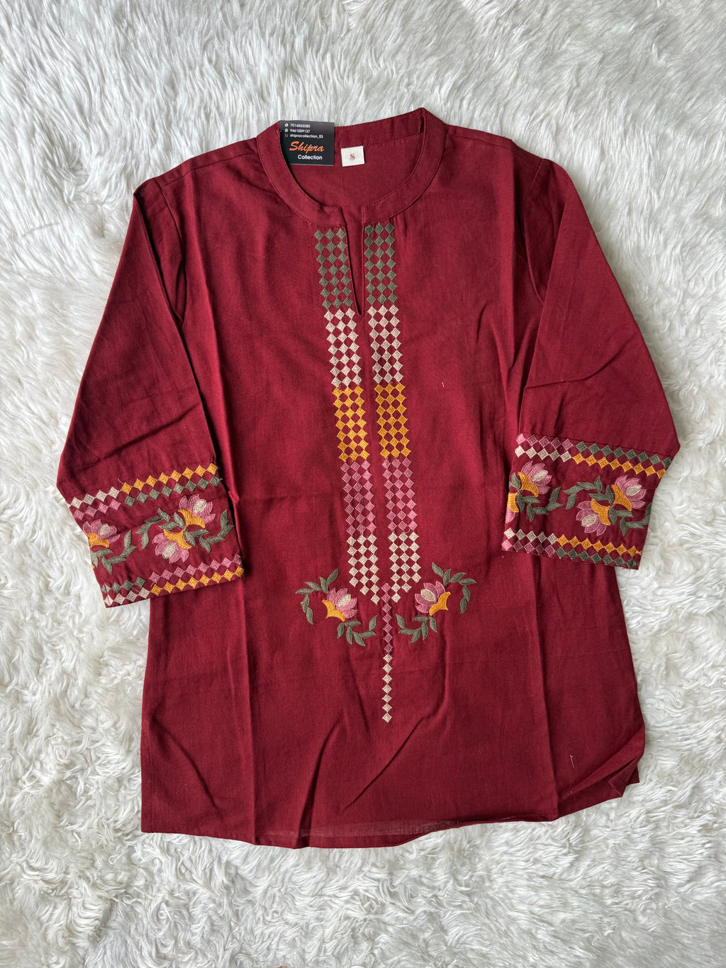 Khadi Cotton Short Kurti