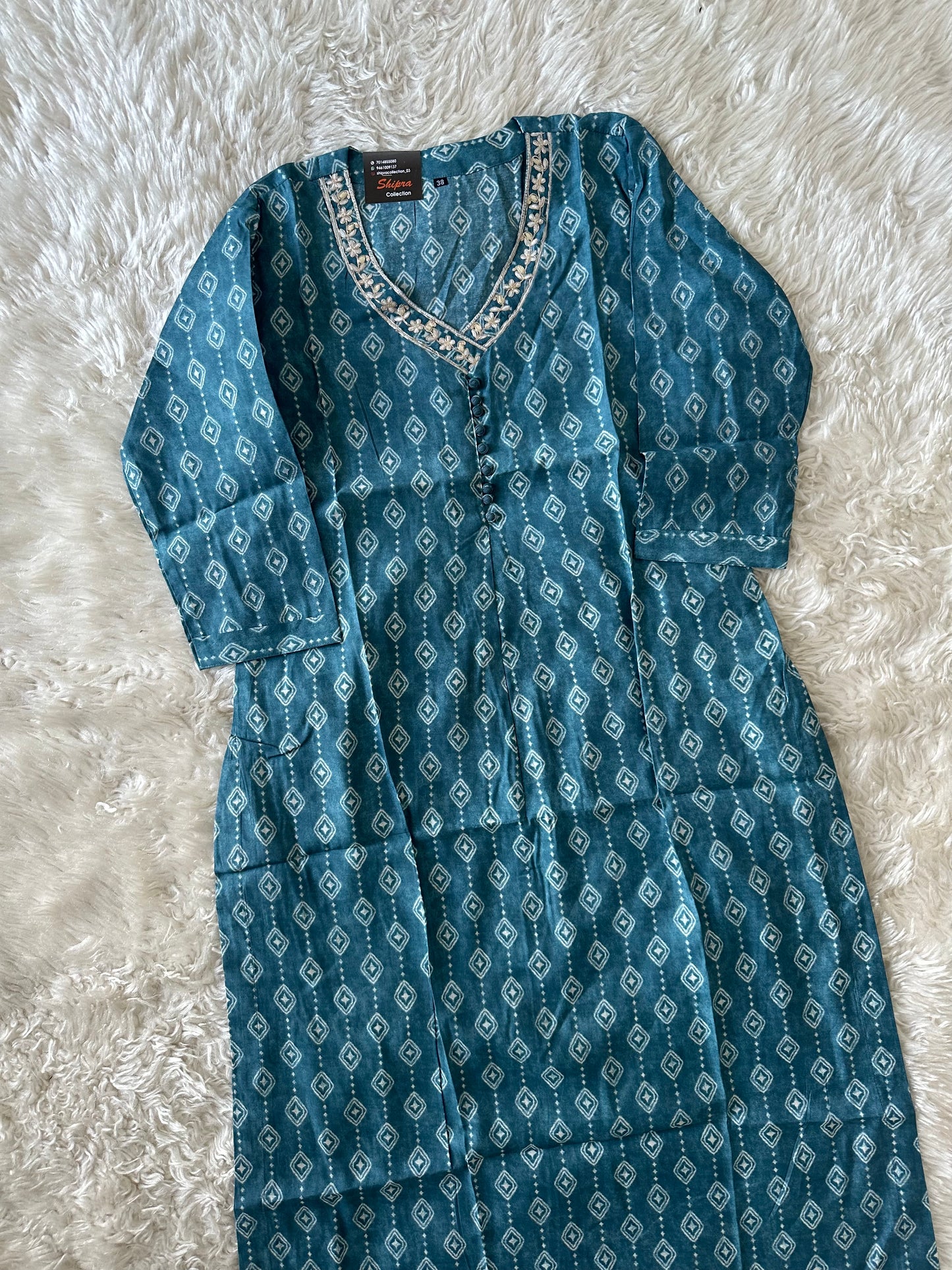 Pure Muslin Silk kurti