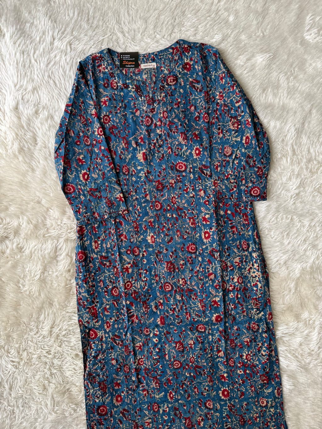Premium Cotton Handblock Kurti