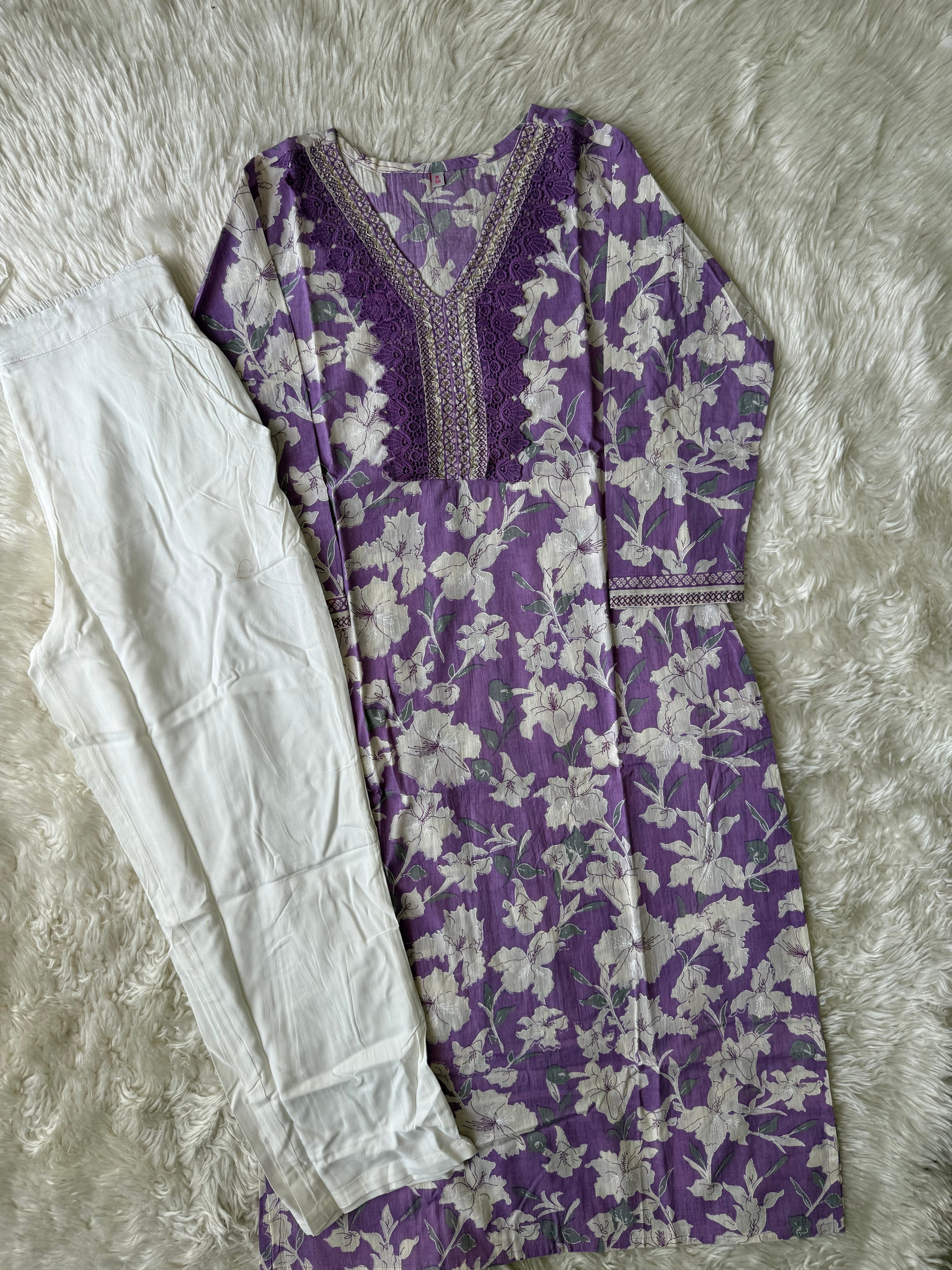 Premium Cotton Kurti Pant Set