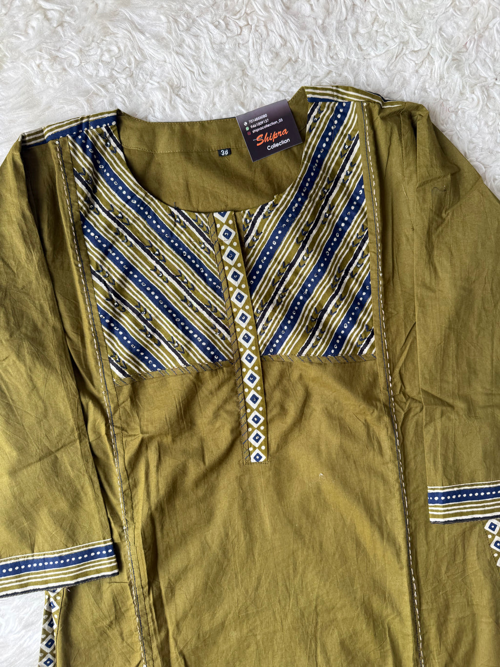 Premium Cotton Kurti Pant Dupatta Set