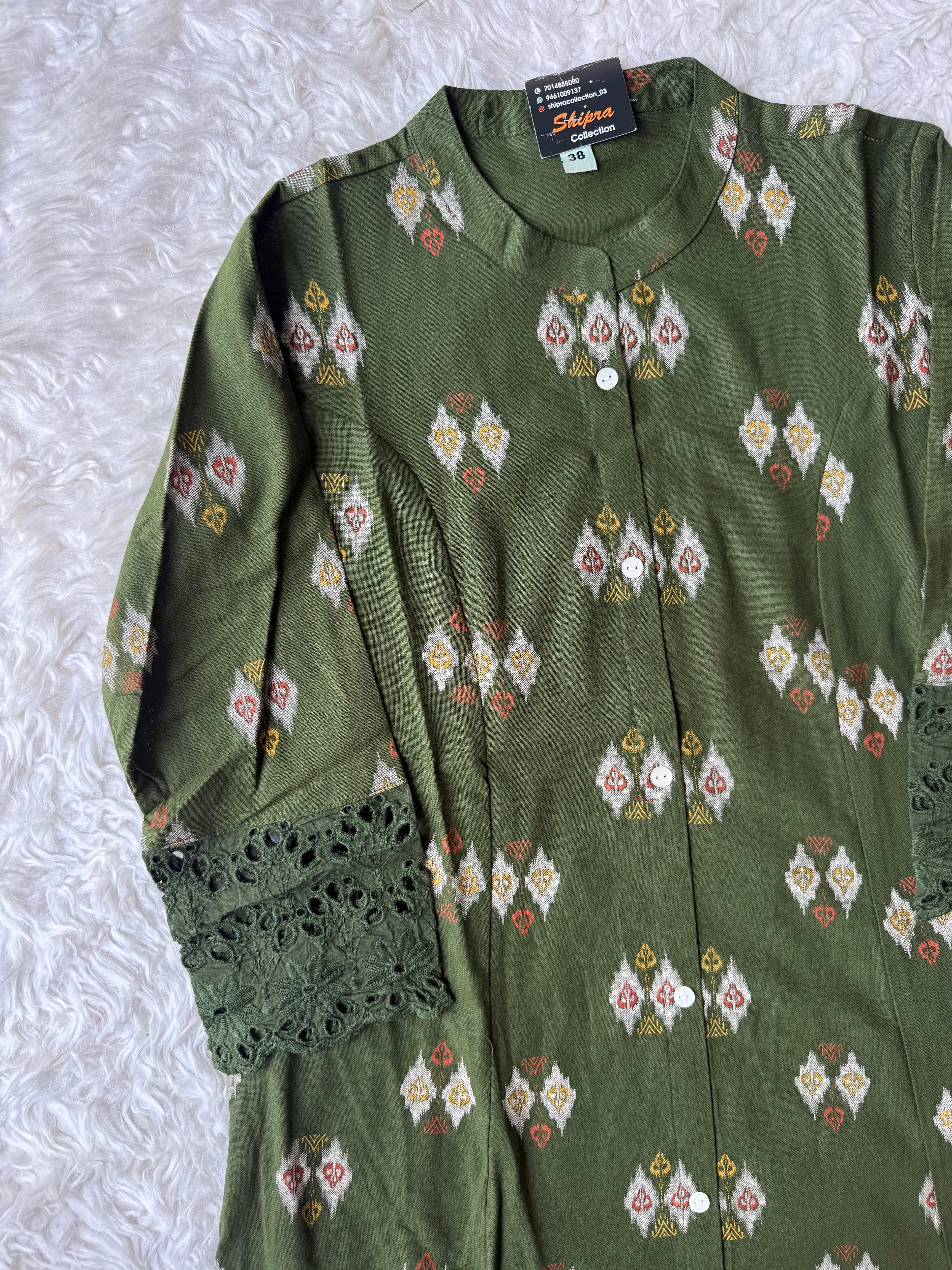 Khadi Cotton Aline kurti