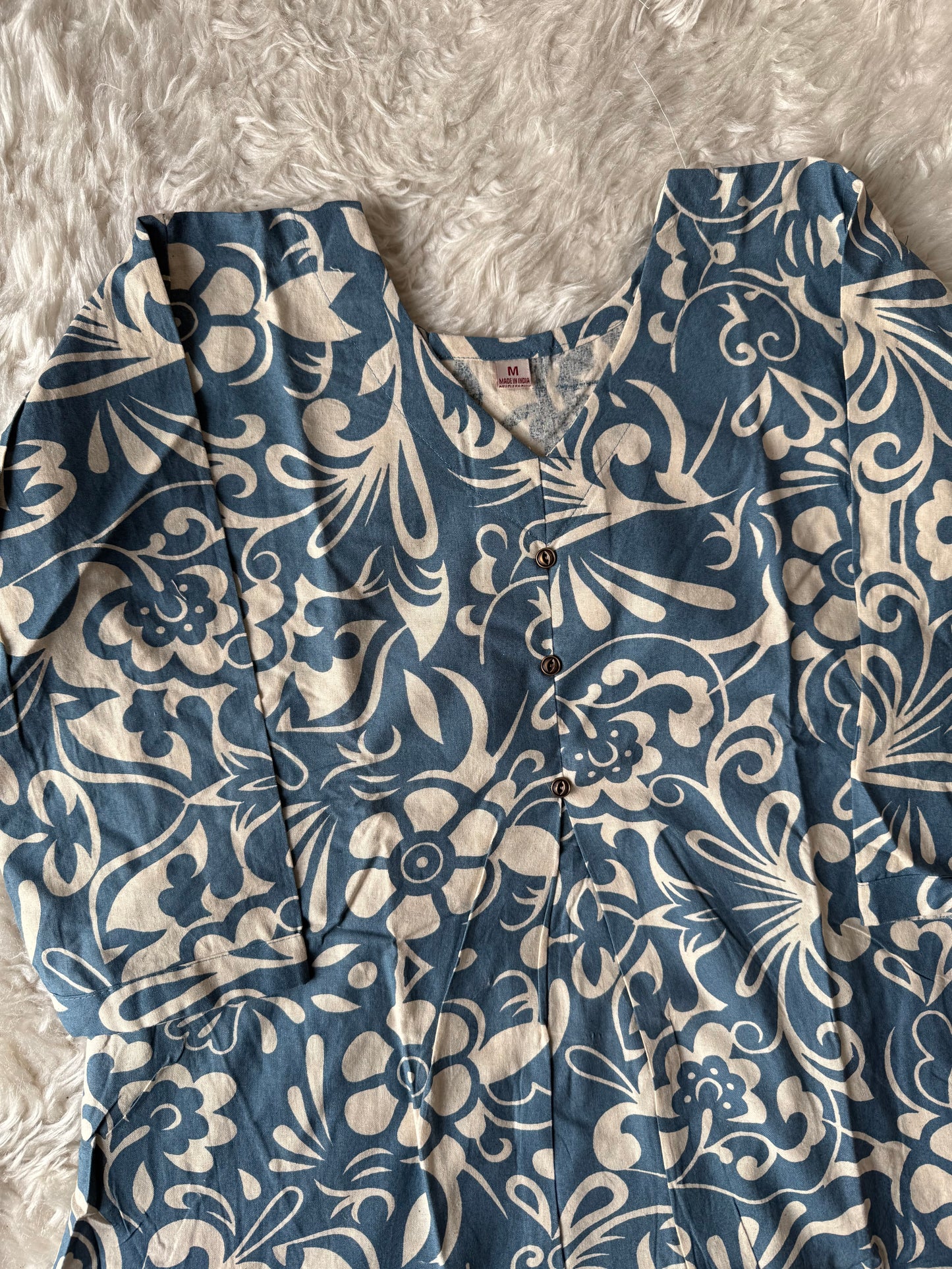 Khadi Cotton Kurti Pant Set