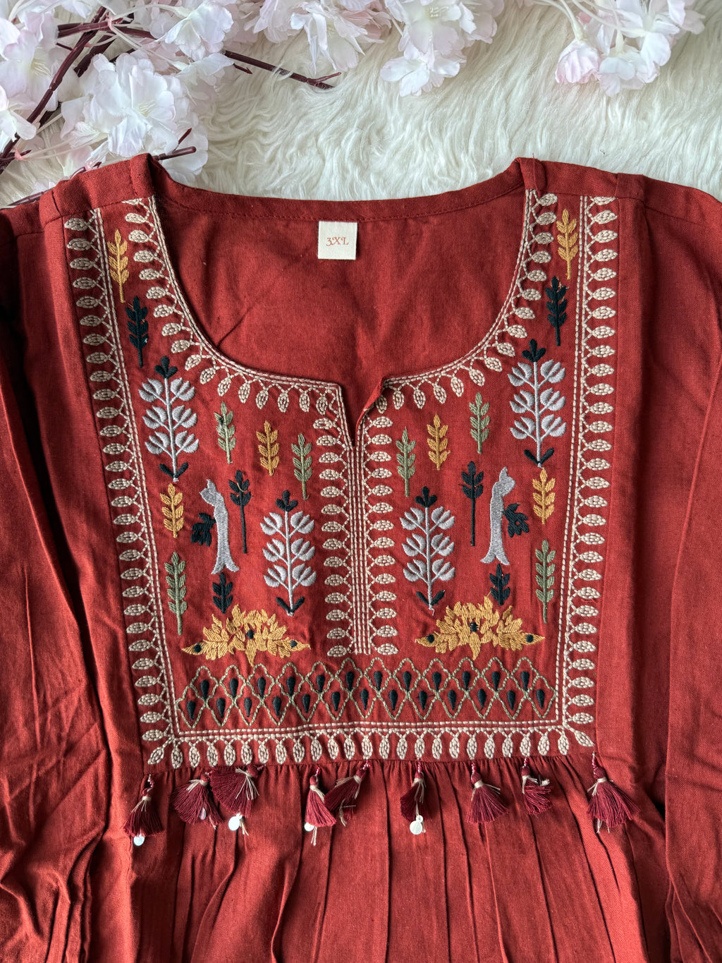 “Plus Size” Khadi Cotton Short Kurti