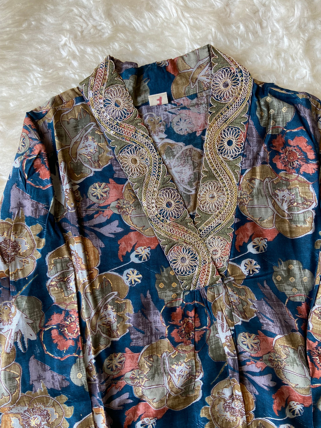 Muslin Silk Kurti Pant Dupatta Set