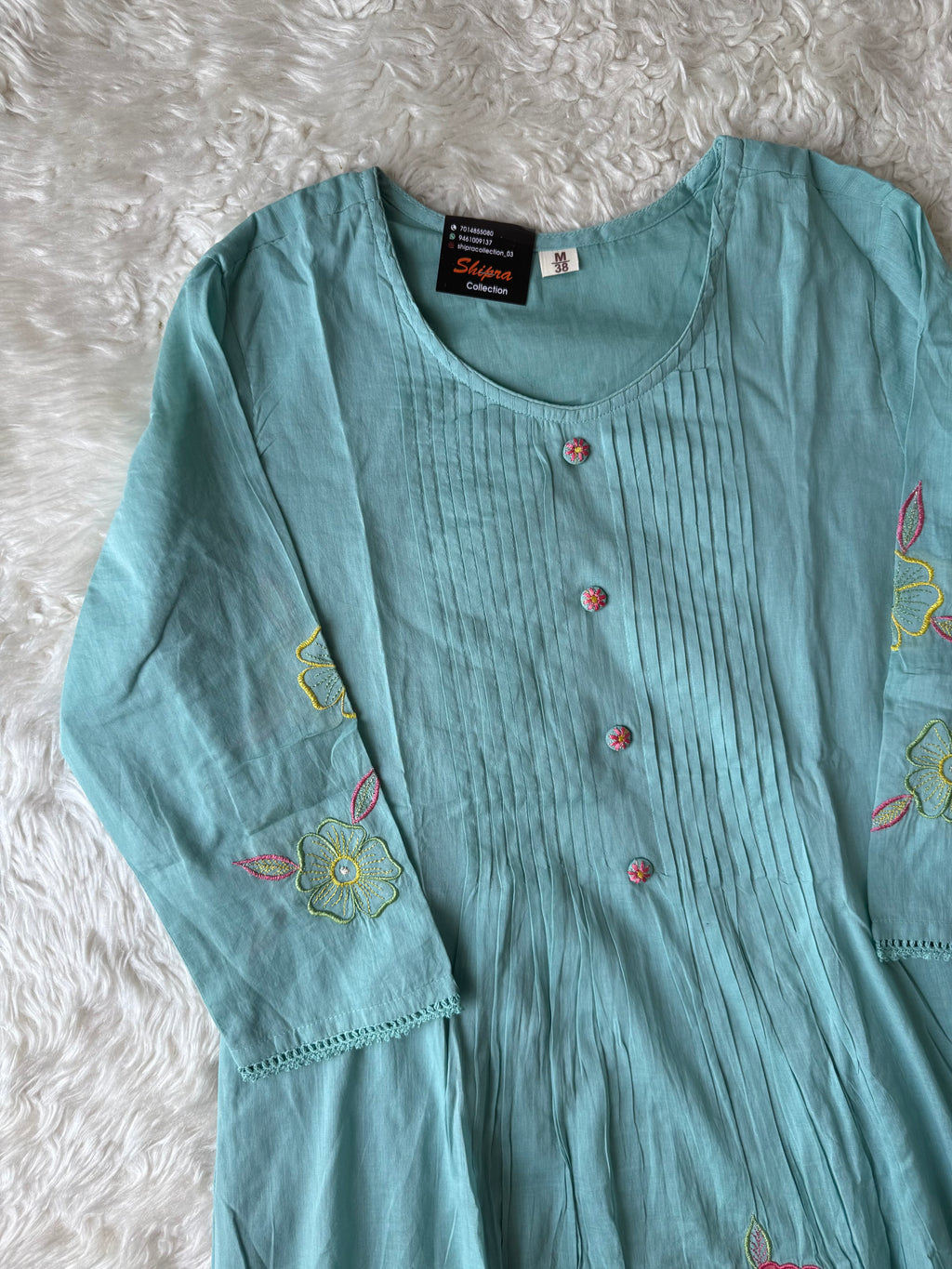 Mul Cotton Kurti Pant Dupatta Set