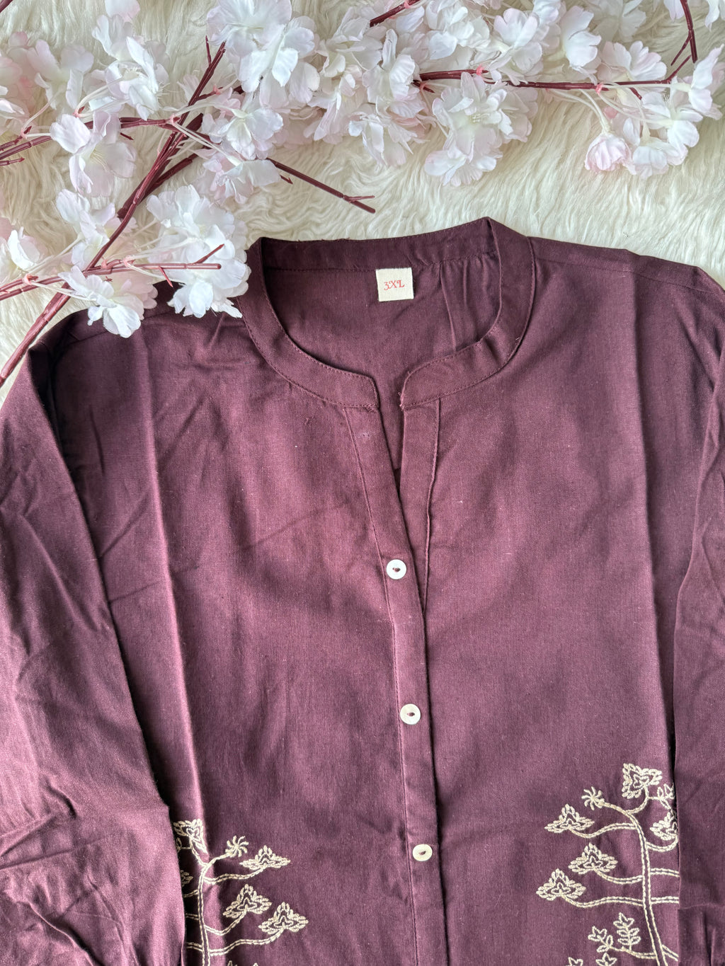 “Plus Size” Khadi Cotton Short Kurti