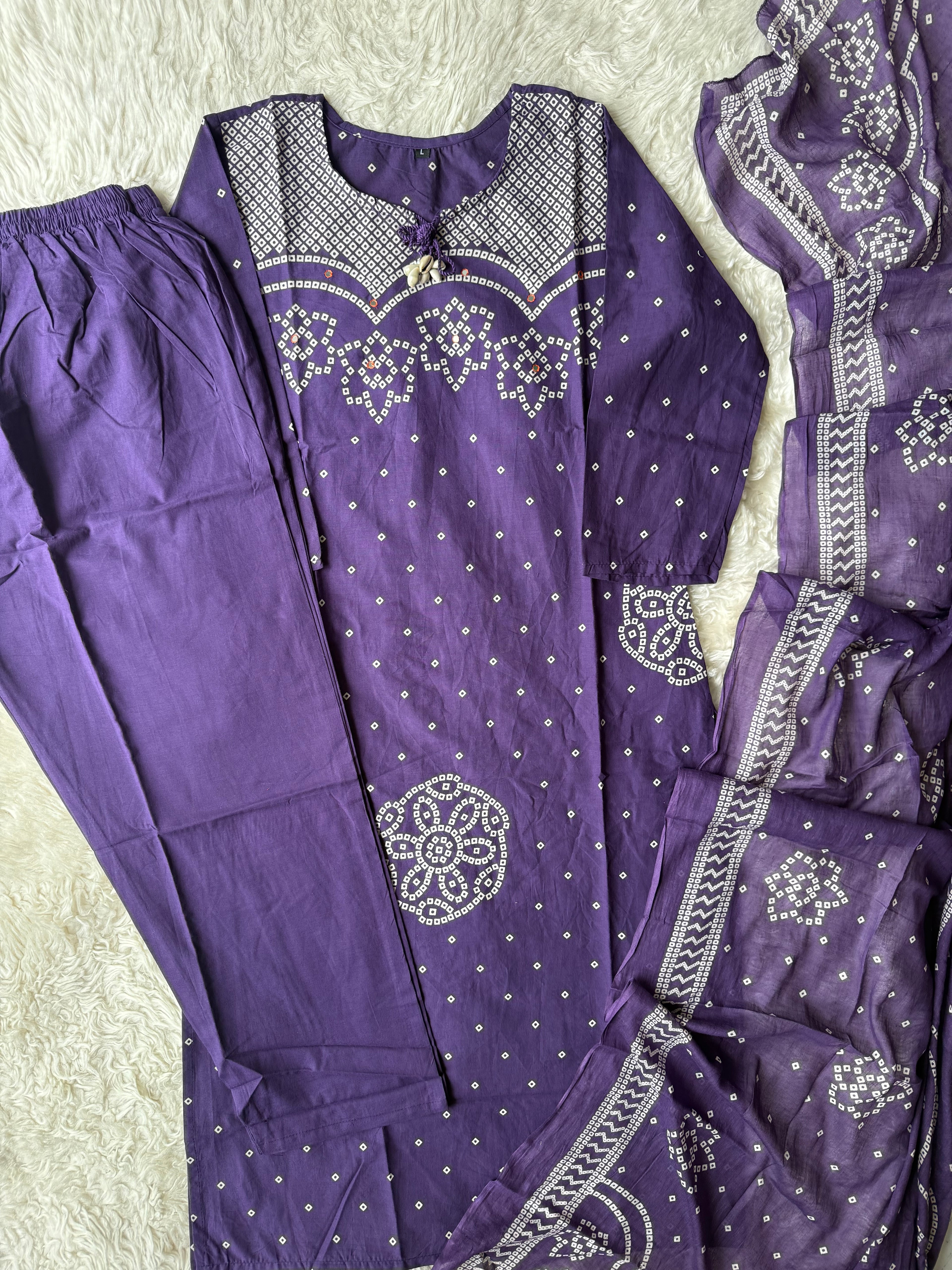 Budget Friendly Kurti Pant Dupatta Set