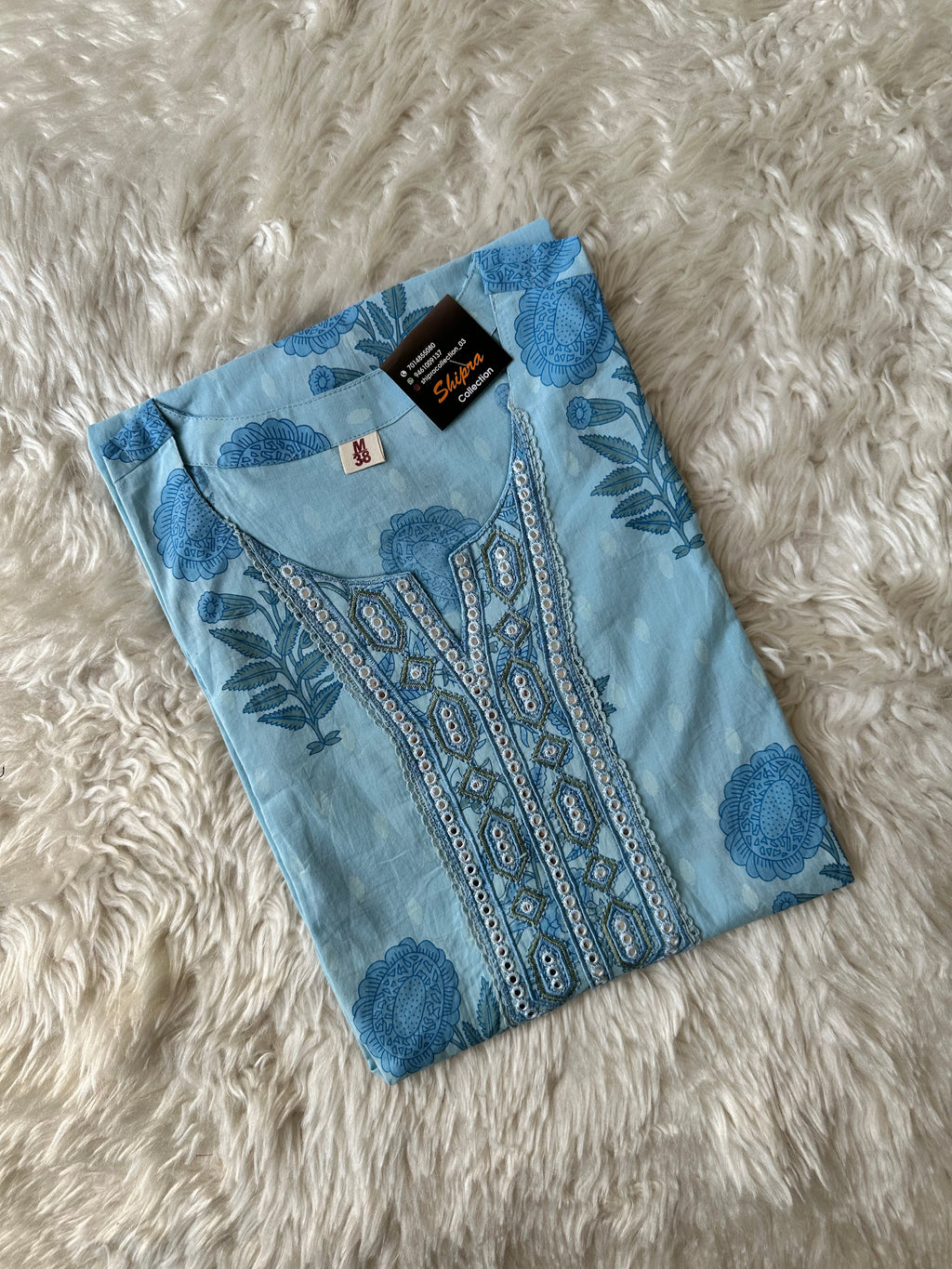 Premium Cotton Kurti Pant Dupatta Set