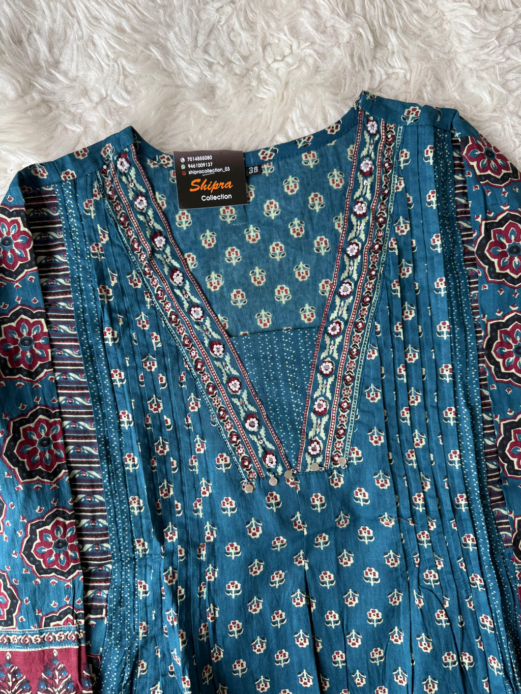 Premium Cotton Kurti plazo Dupatta Set