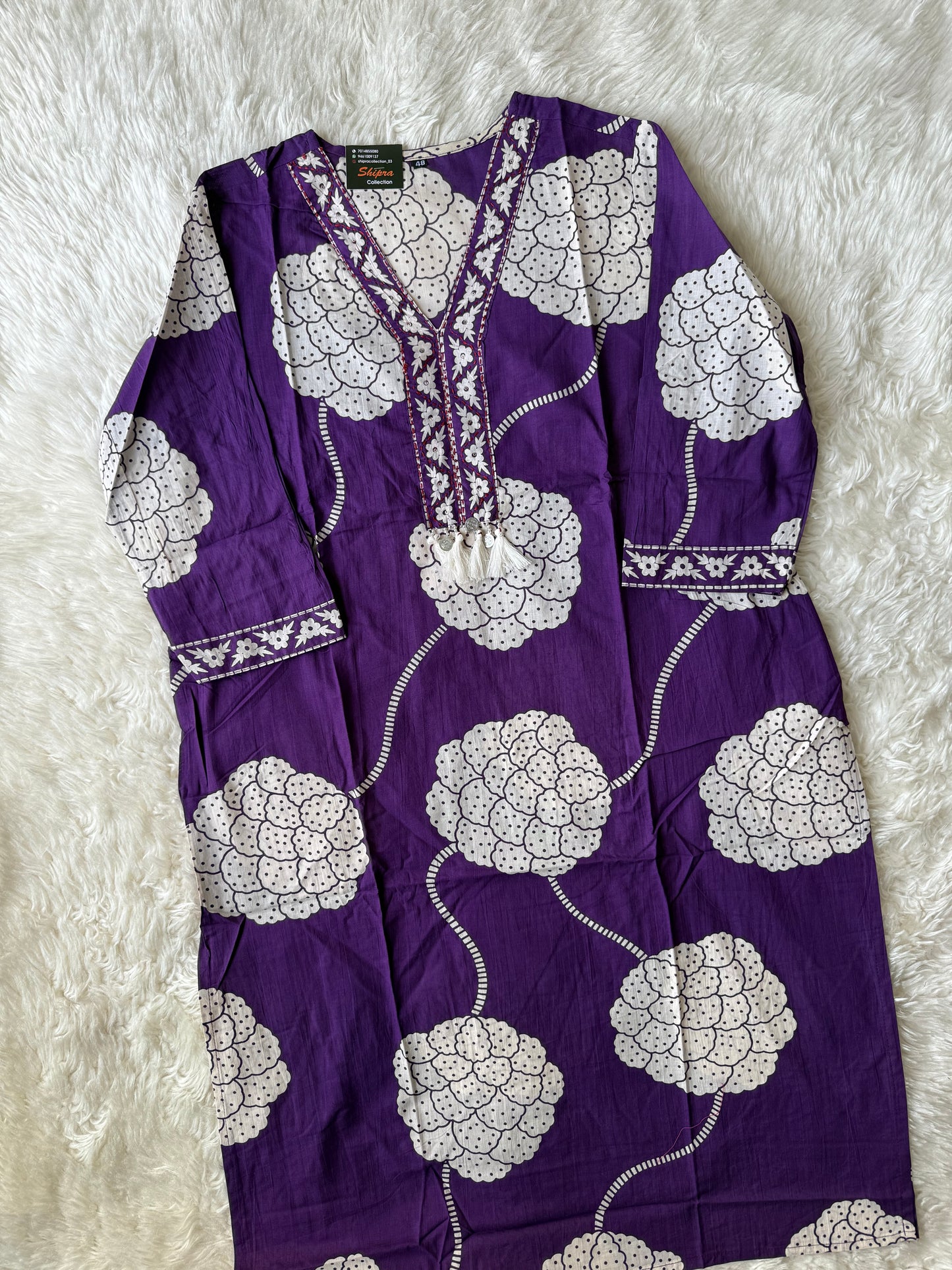 Pure Cotton Kurti Pant Dupatta Set