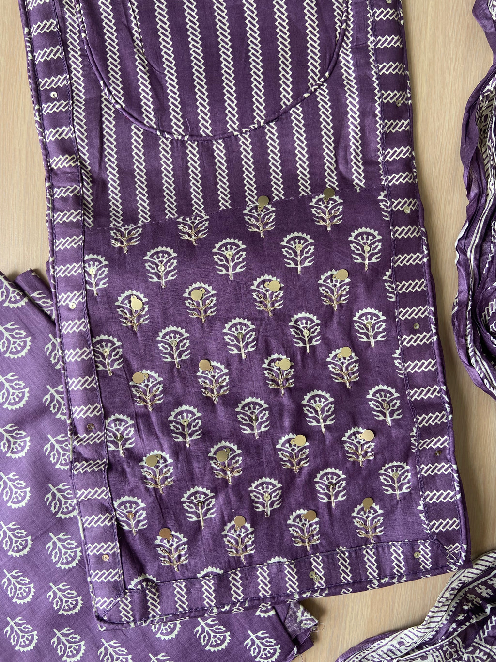 Premium Cotton Unstitched Set