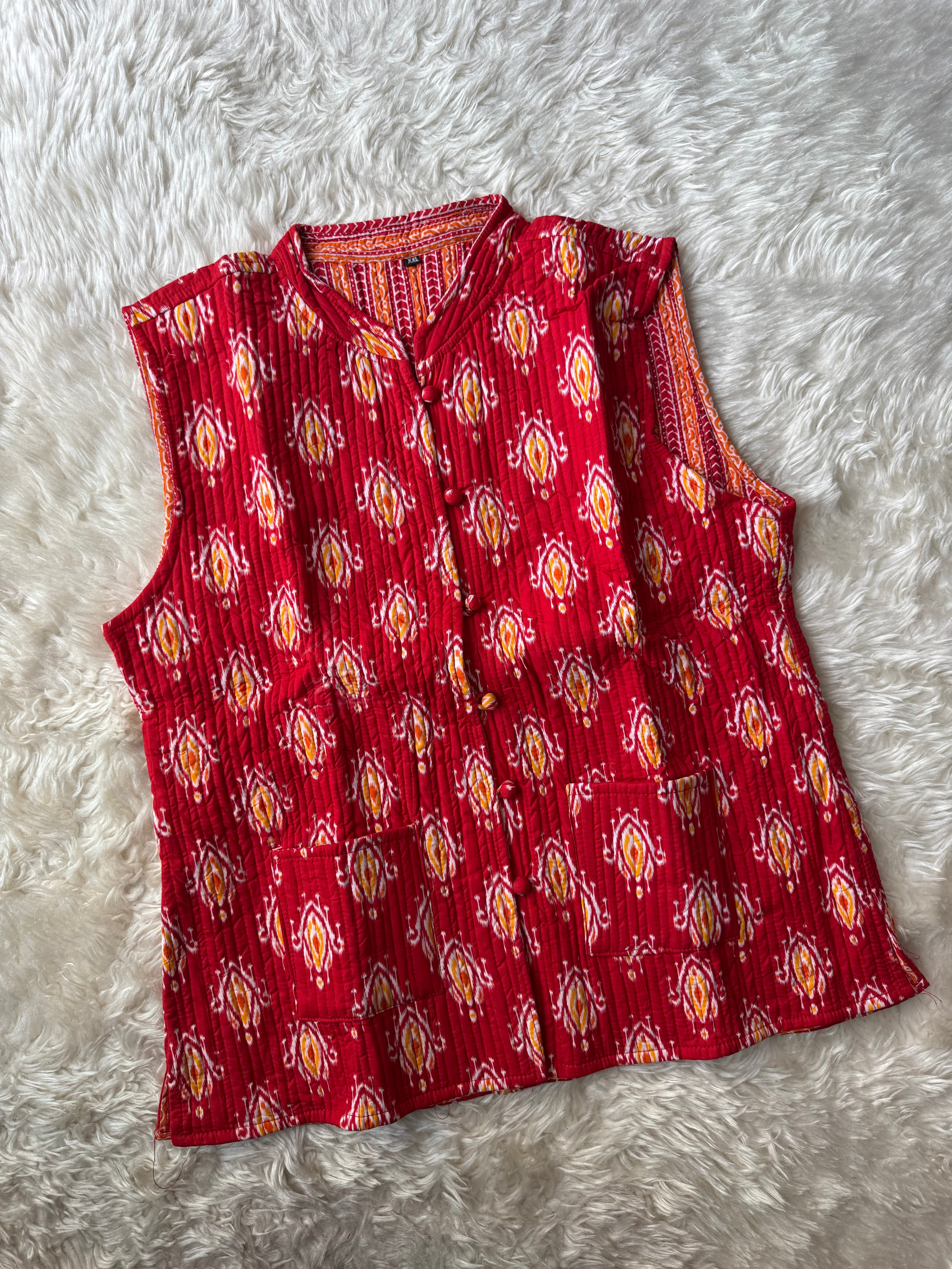 Reversible Quilted Sleevesless Jacket