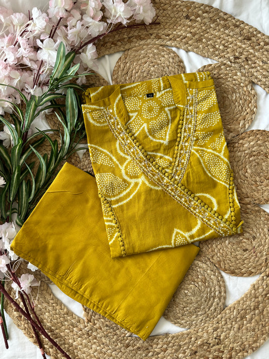 Premium Mul Cotton Kurti Pant Set