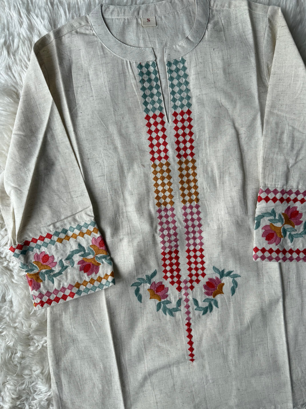 Khadi Cotton Short Kurti