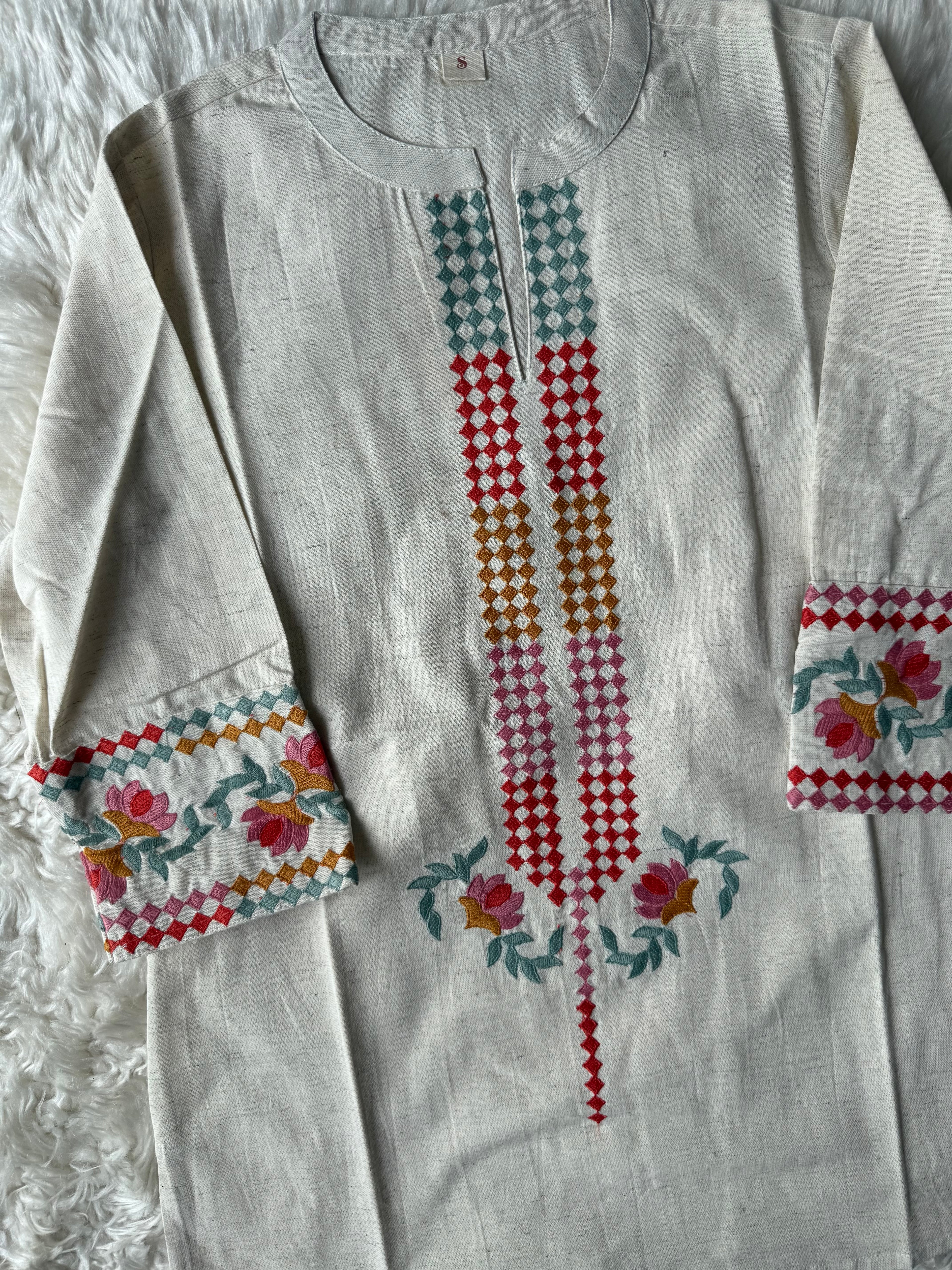 Khadi Cotton Short Kurti