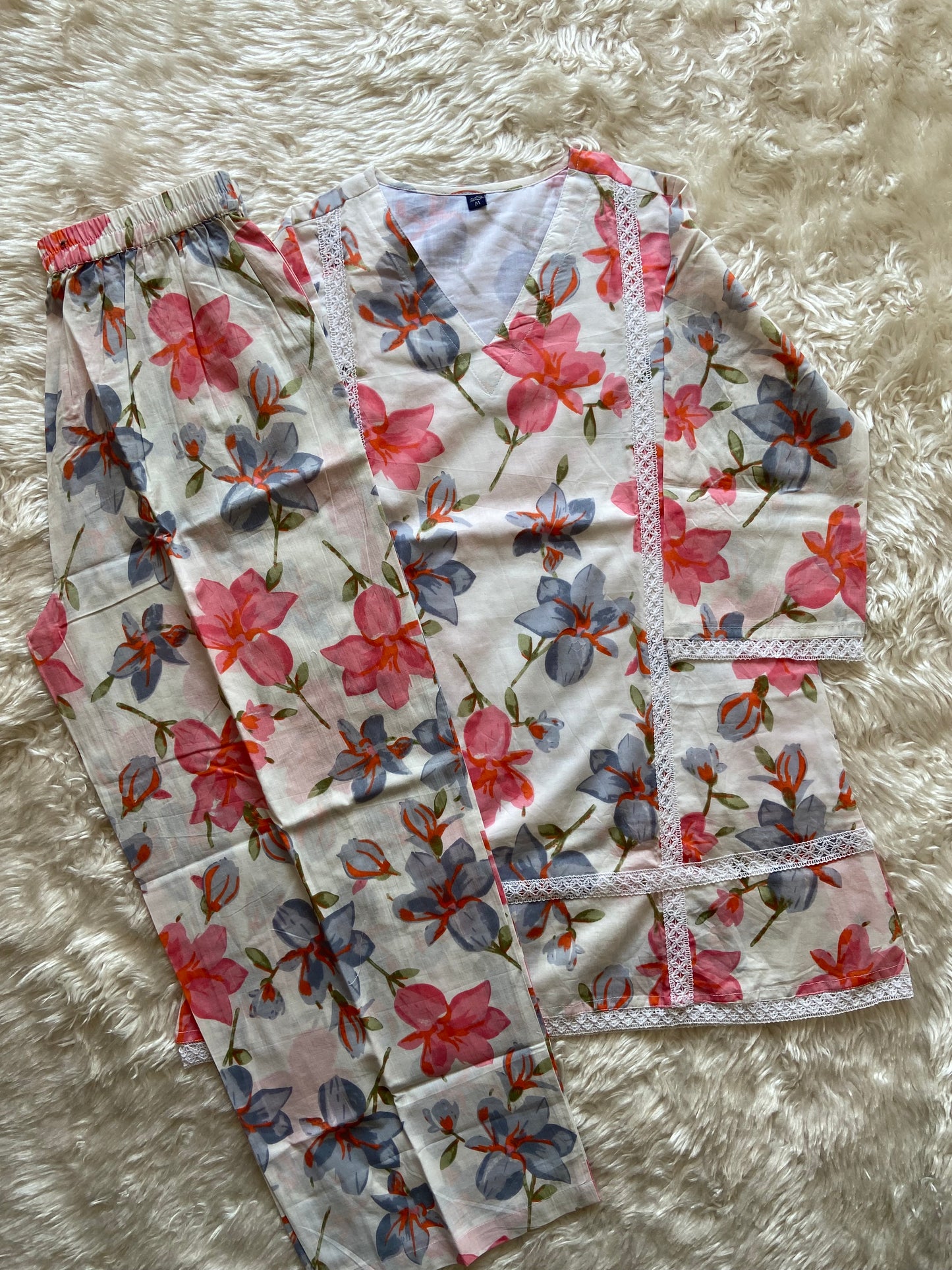 Pure Cotton  Co-ord Set