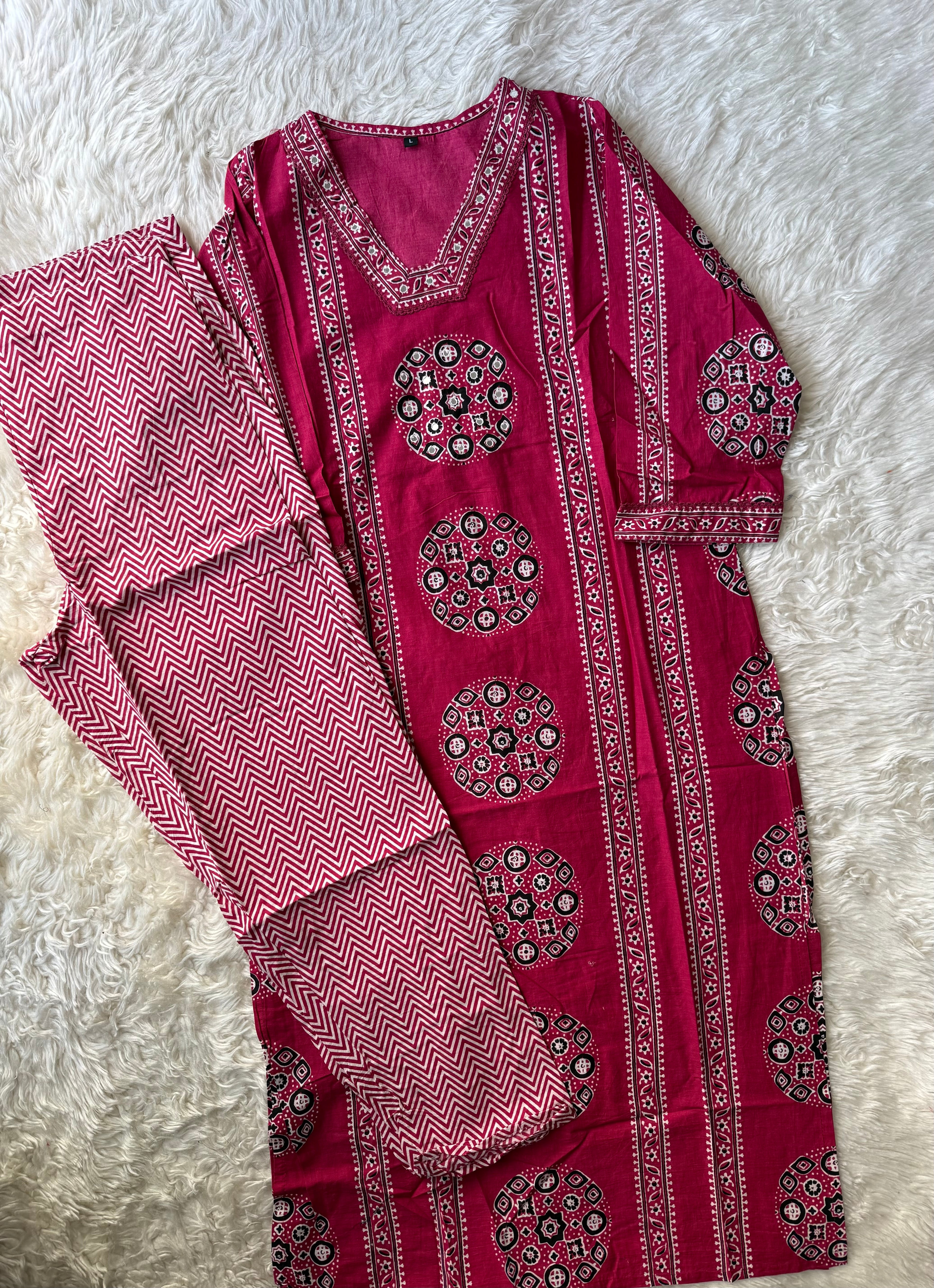 Cotton Kurti Pant Set