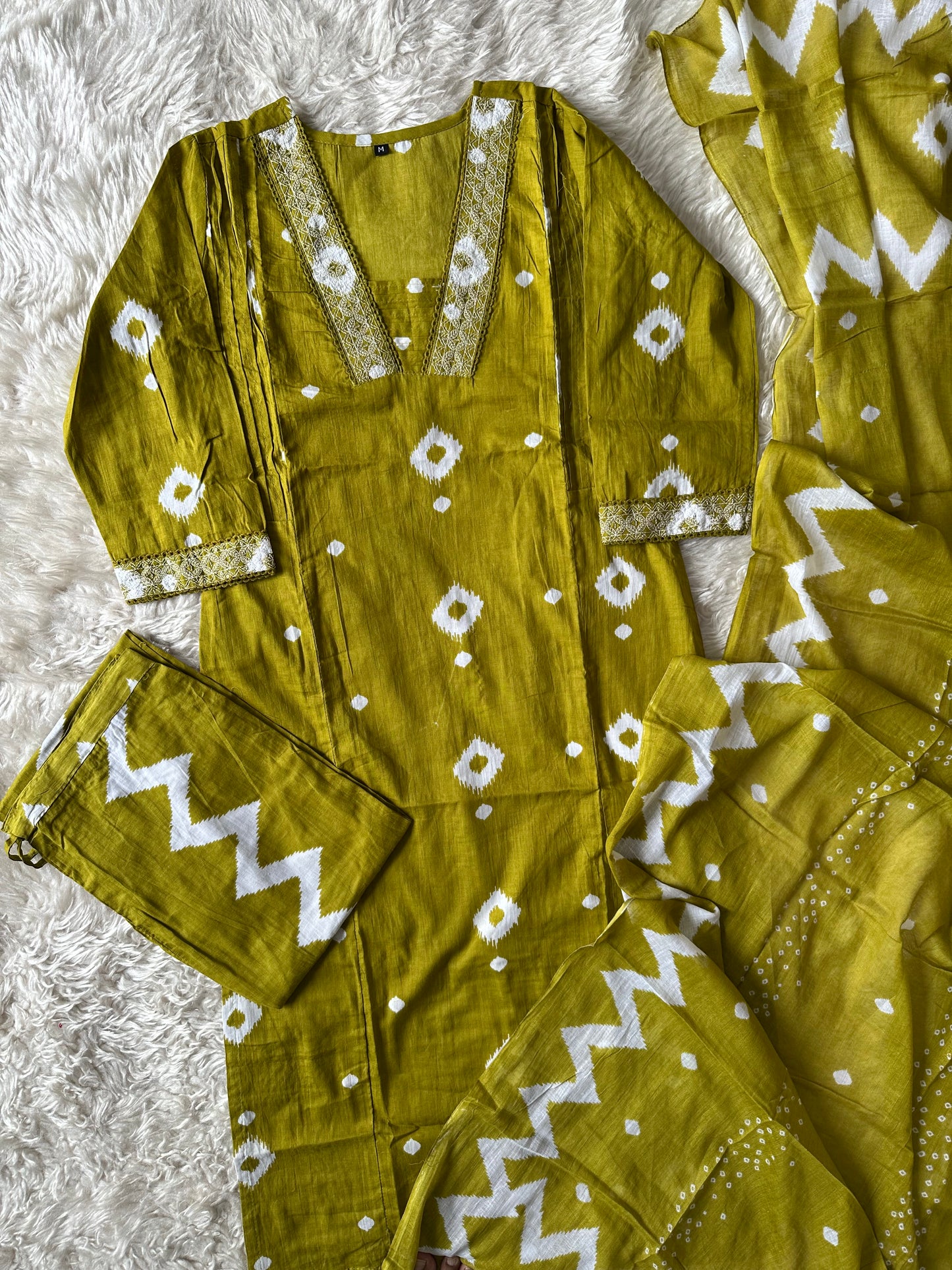 Budget Friendly Kurti Pant Dupatta Set