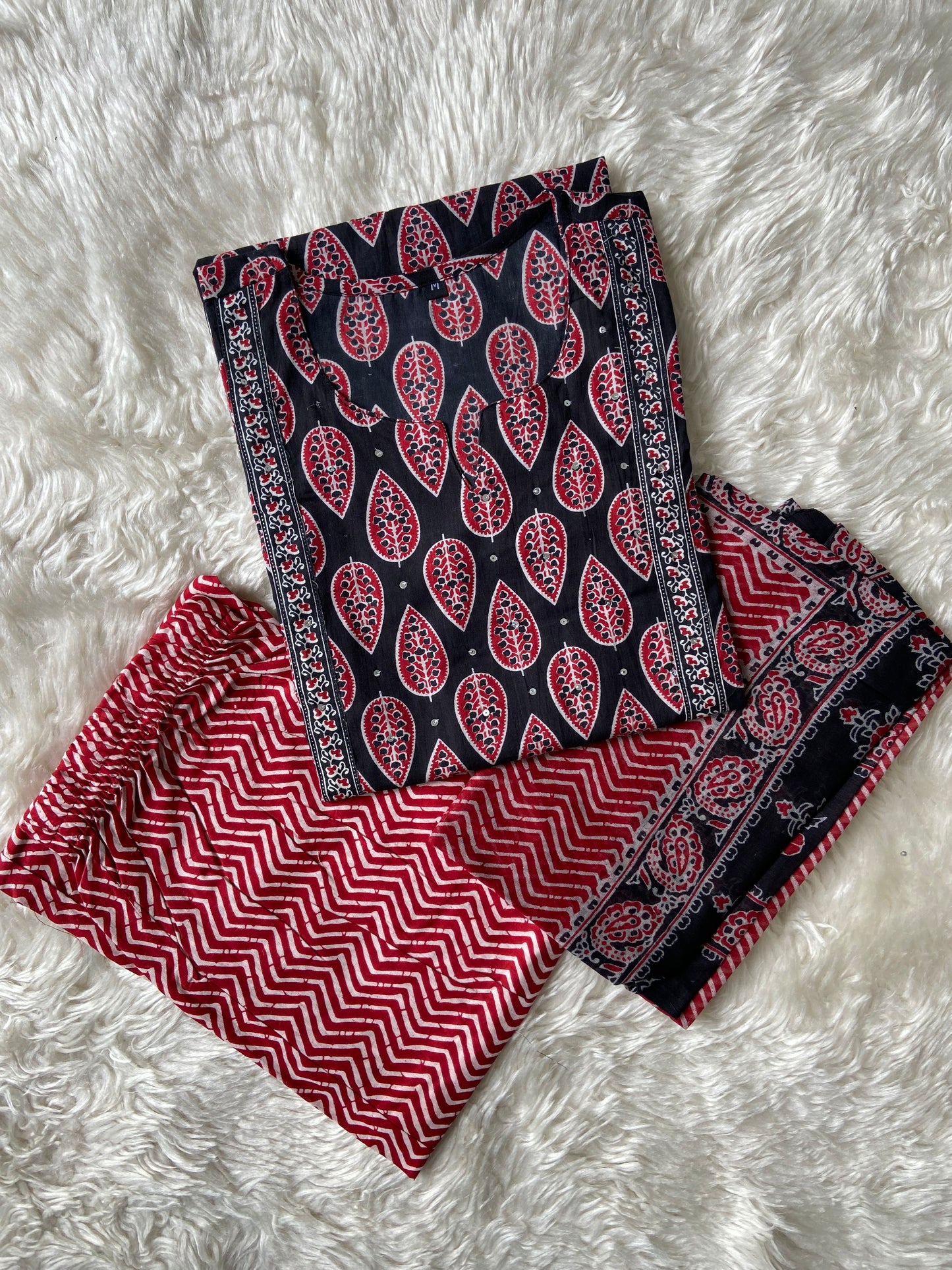 Budget Friendly Kurti Pant Dupatta Set
