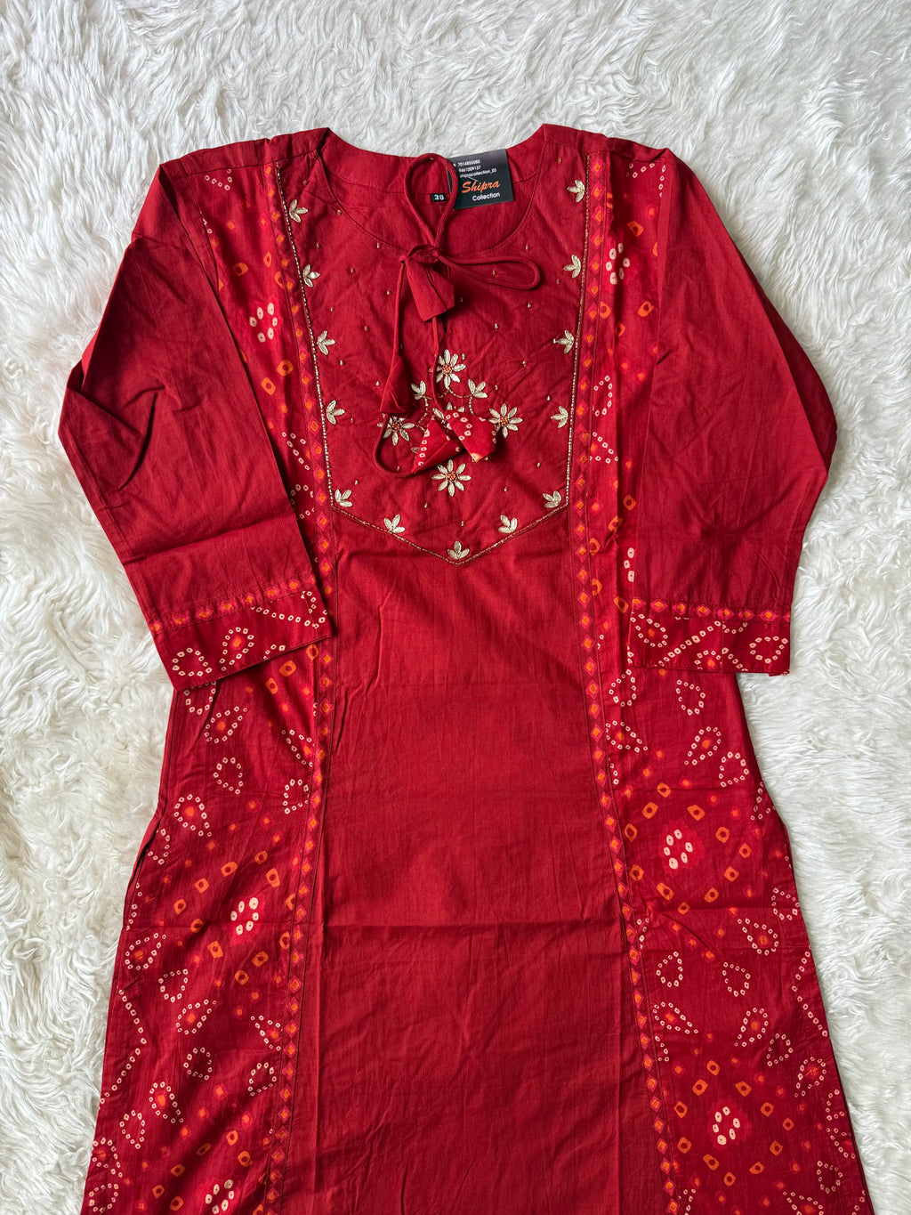 Premium Cotton Bandhani Set