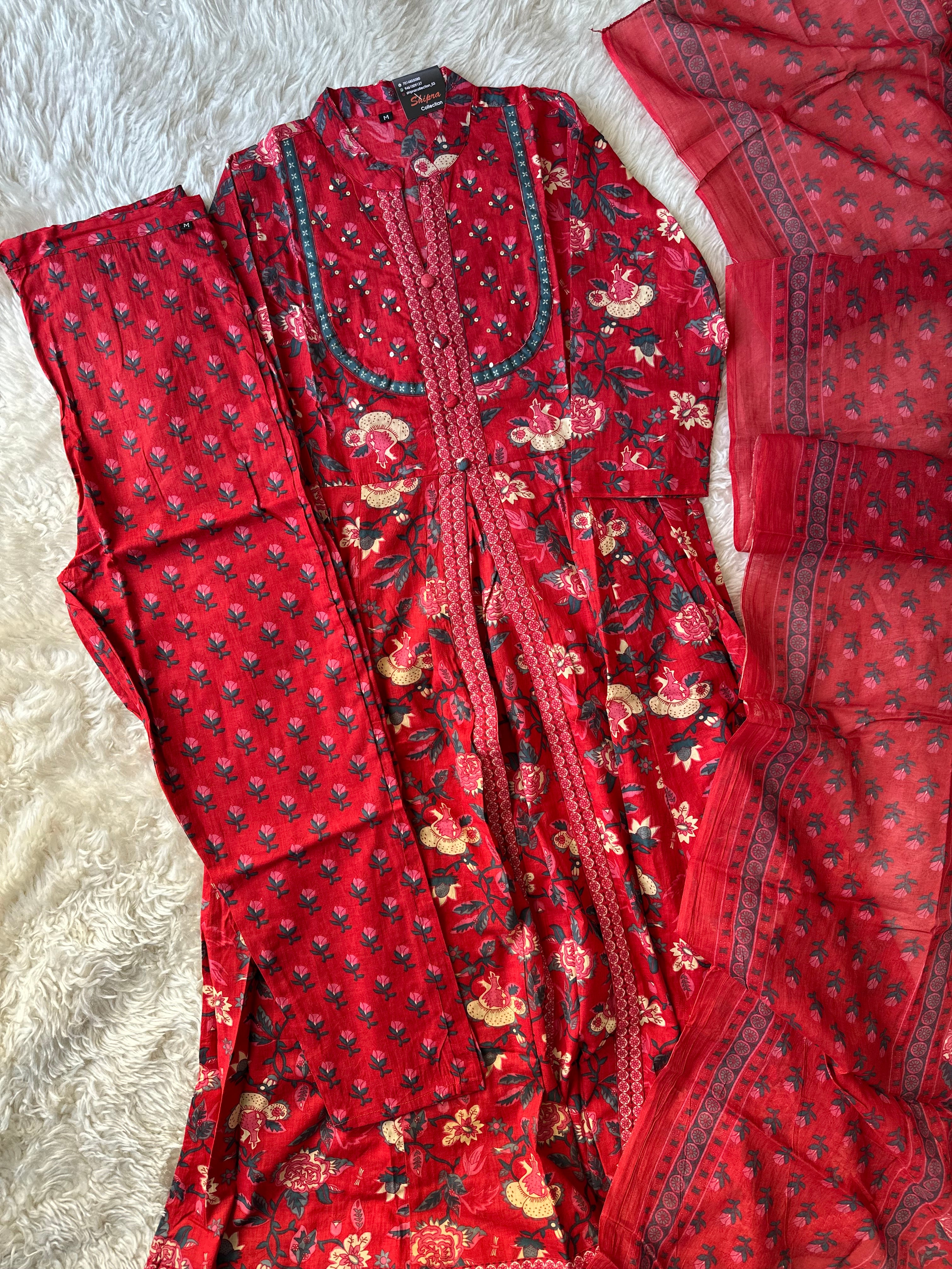 Budget Friendly FLARE Kurti Pant Dupatta Set