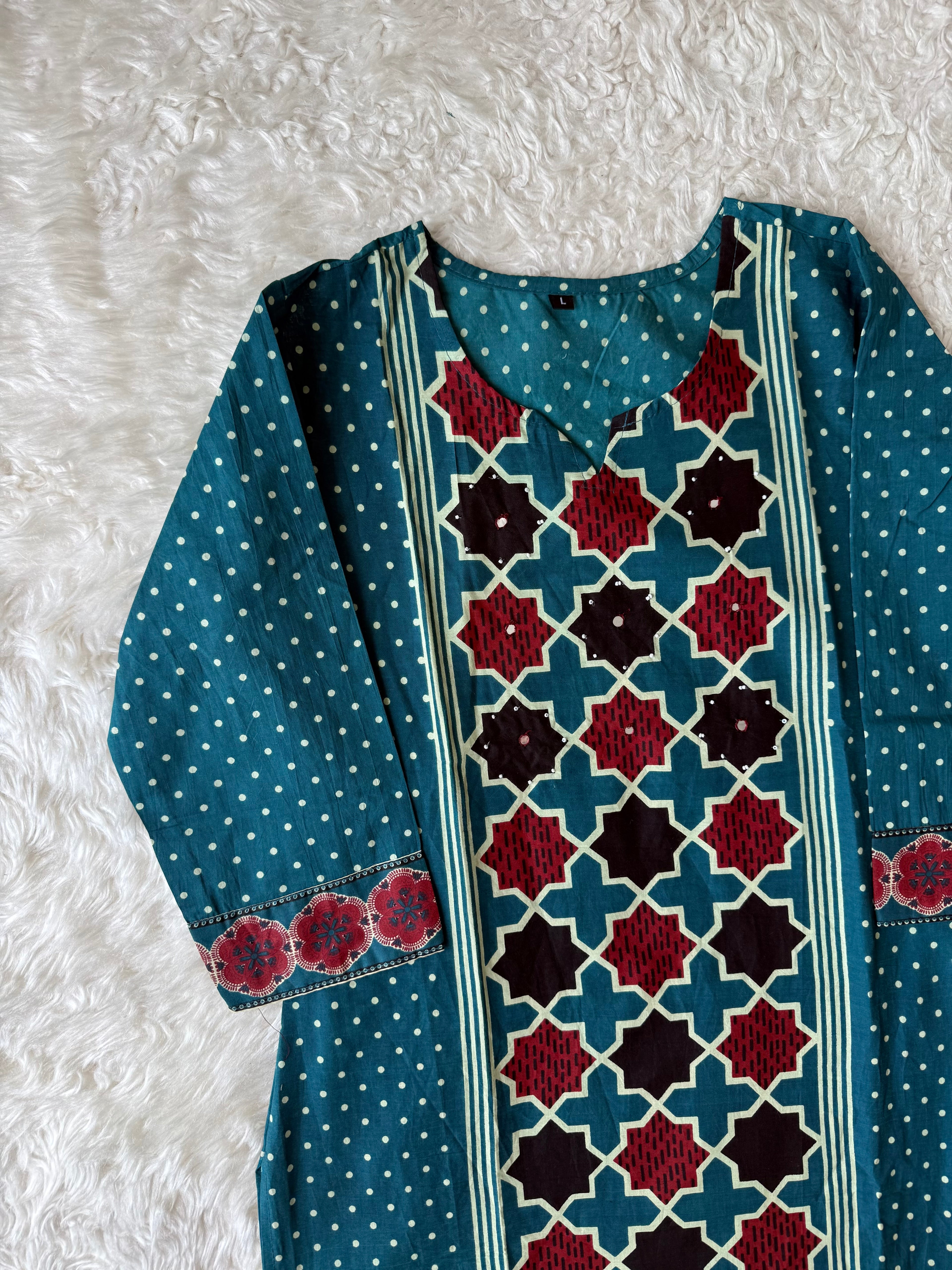 Budget Friendly Kurti Pant Dupatta Set
