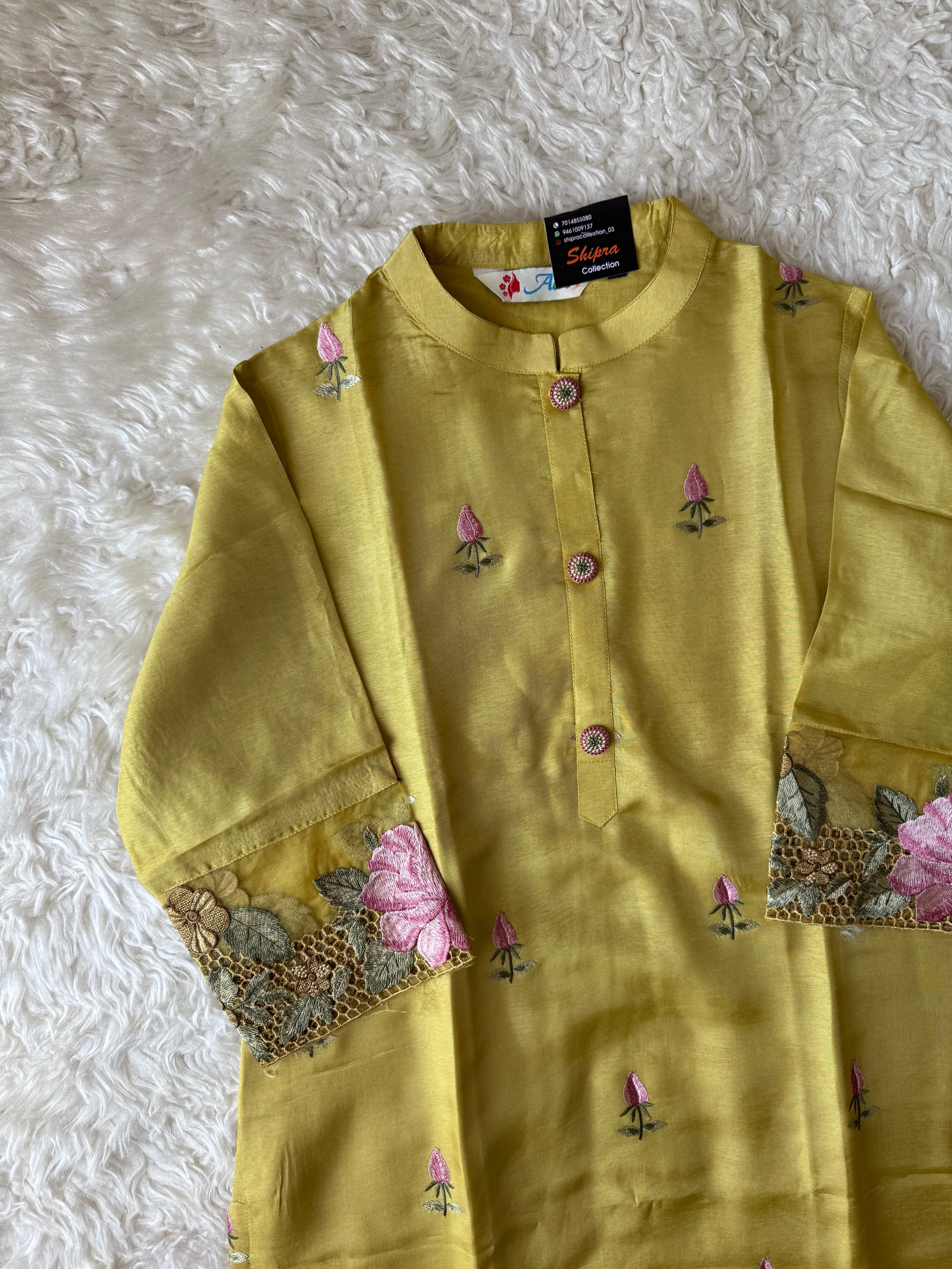 Dola Silk Kurti Pant Dupatta Set
