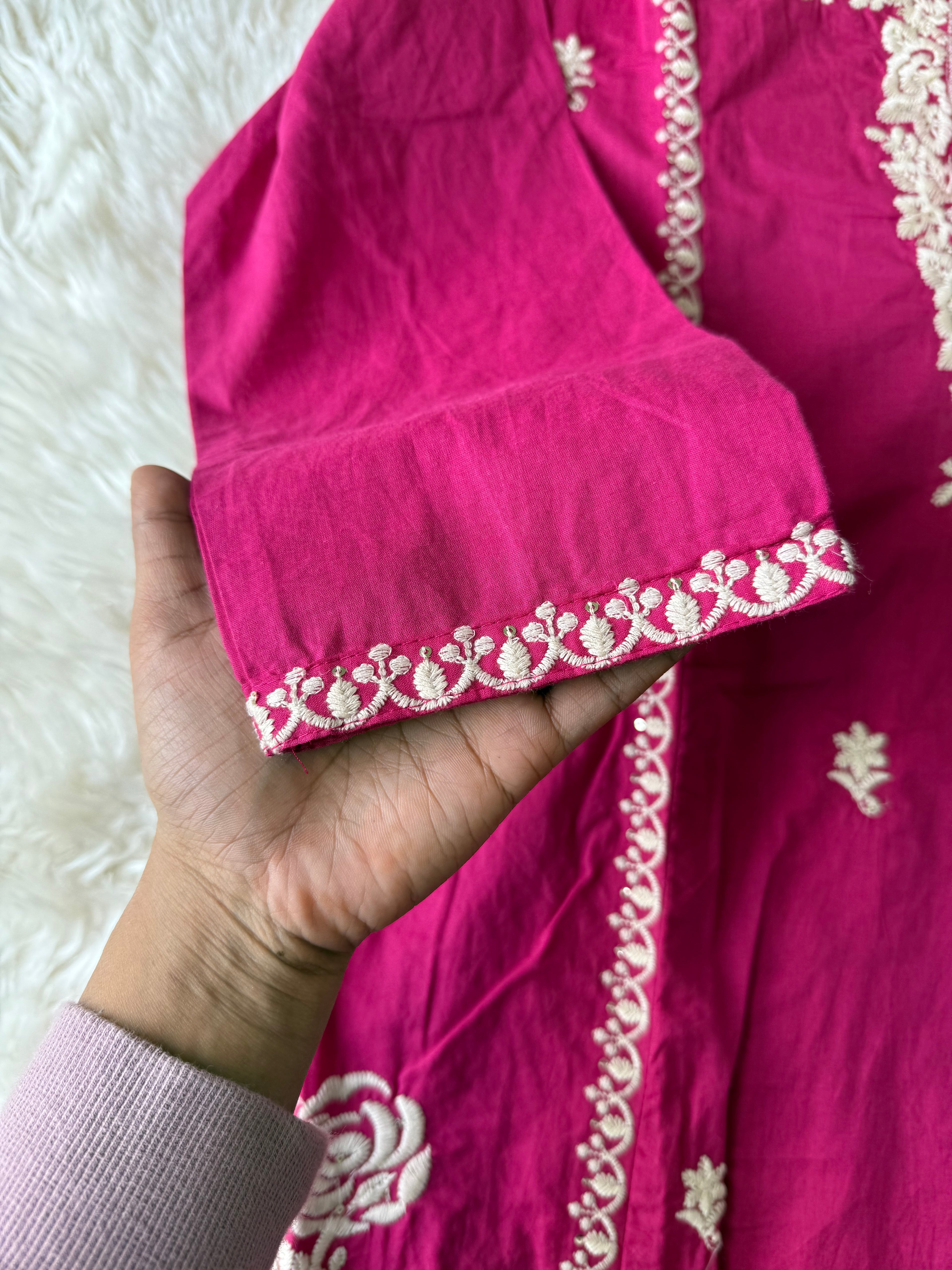 Premium Cotton Kurti Pant Dupatta Set