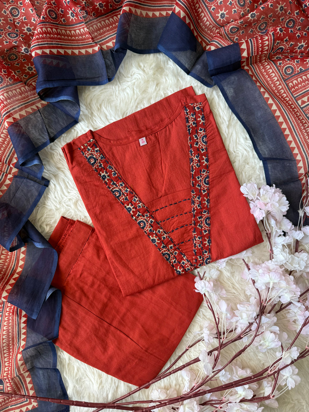 Premium Cotton Kurti Pant Dupatta Set