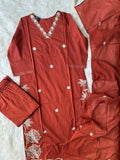 Premium Cotton Kurti Plazo Dupatta Set