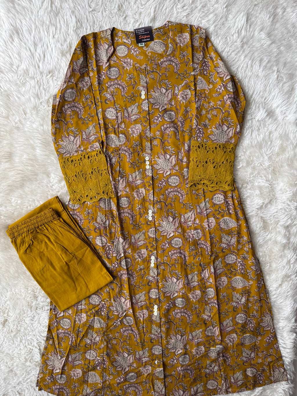 Pure Cotton Kurti Pant Set
