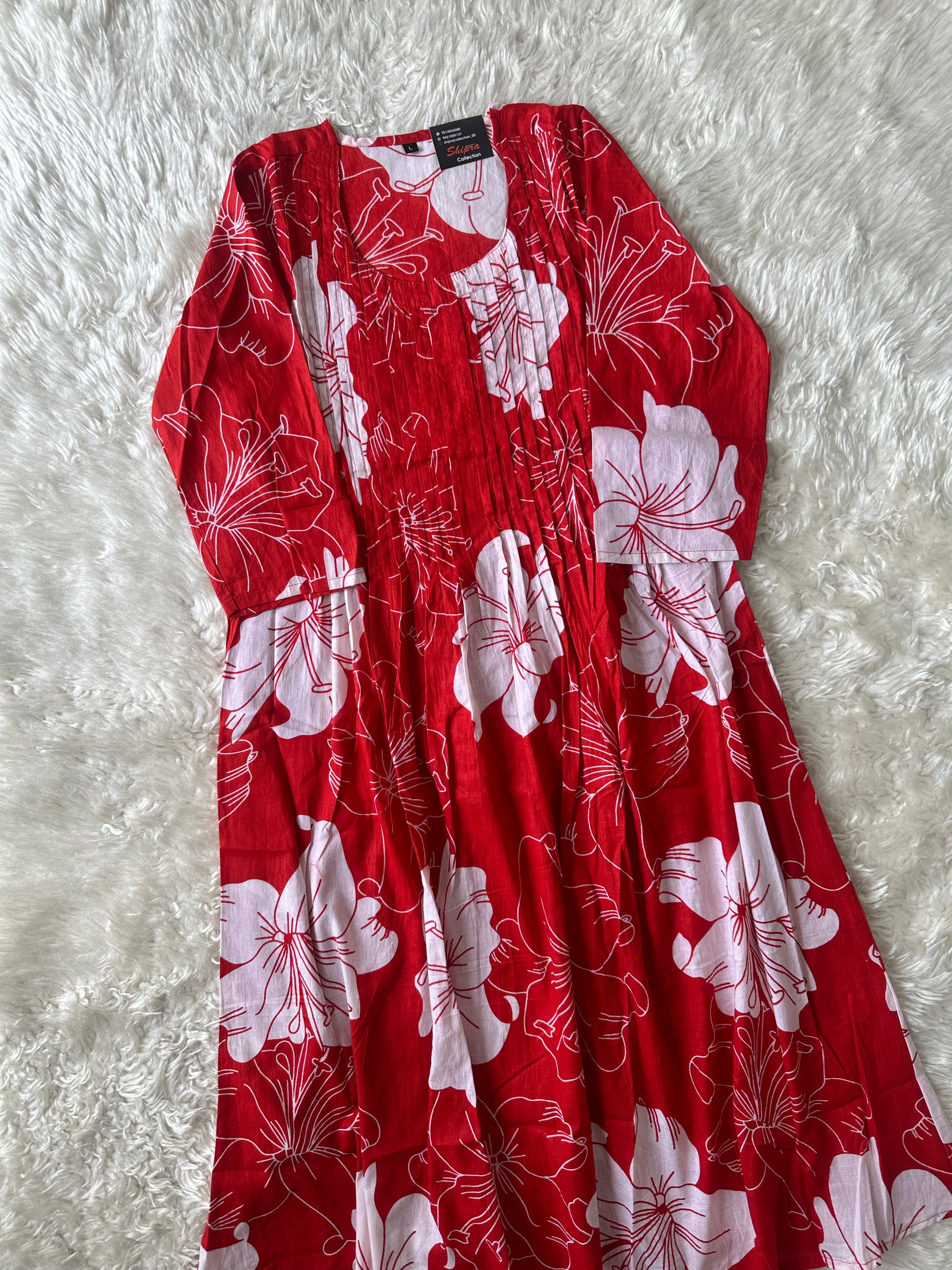 Cotton Kurti Afghani Pant Set