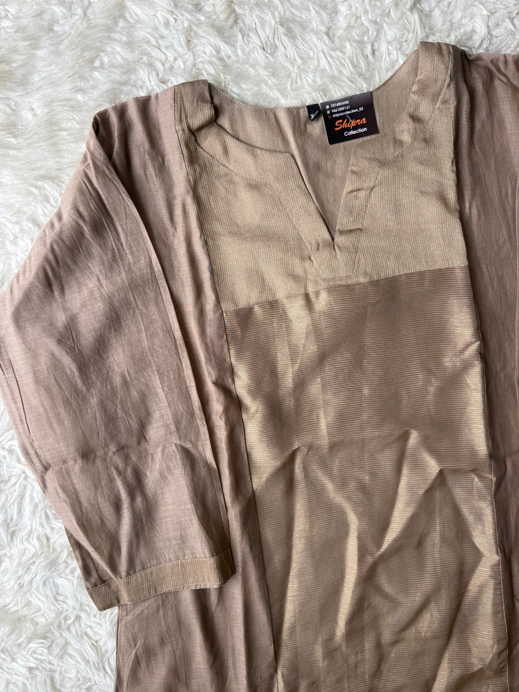 “Plus Size” Mul Chanderi Kurti Pant Dupatta Set
