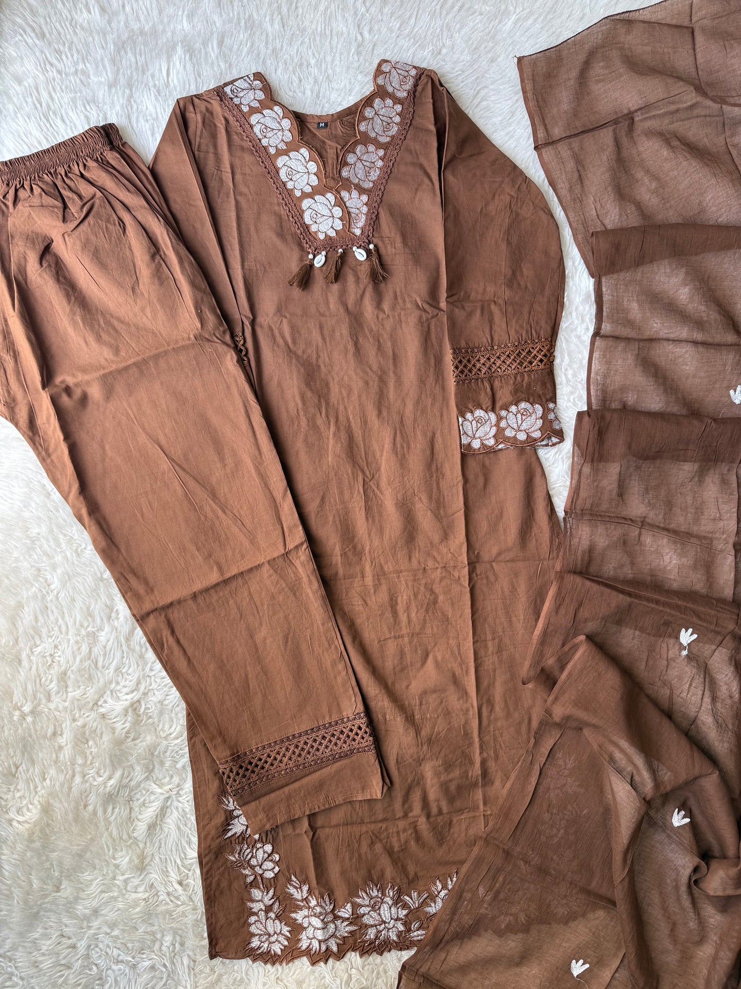 Budget Friendly Kurti Pant Dupatta Set