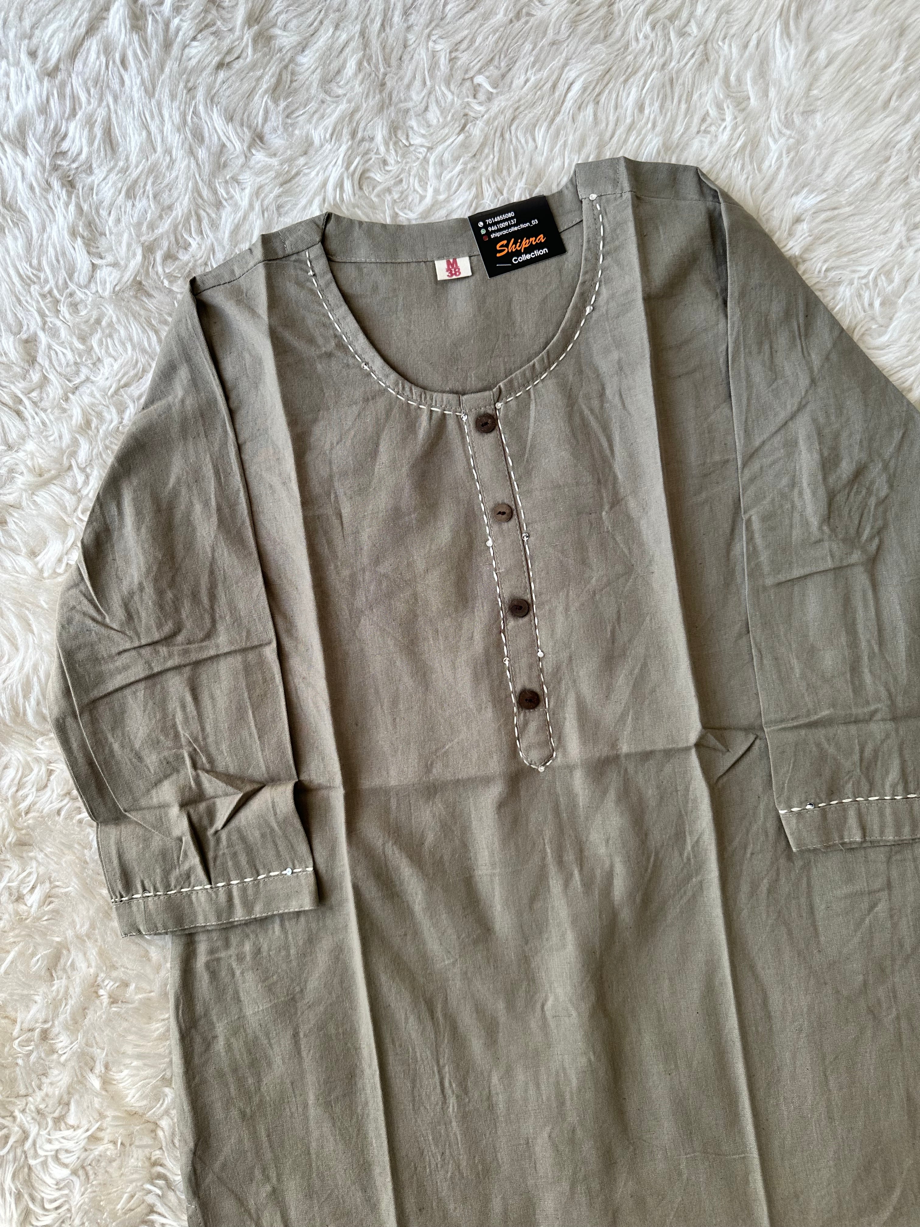 Khadi Cotton Short Kurti