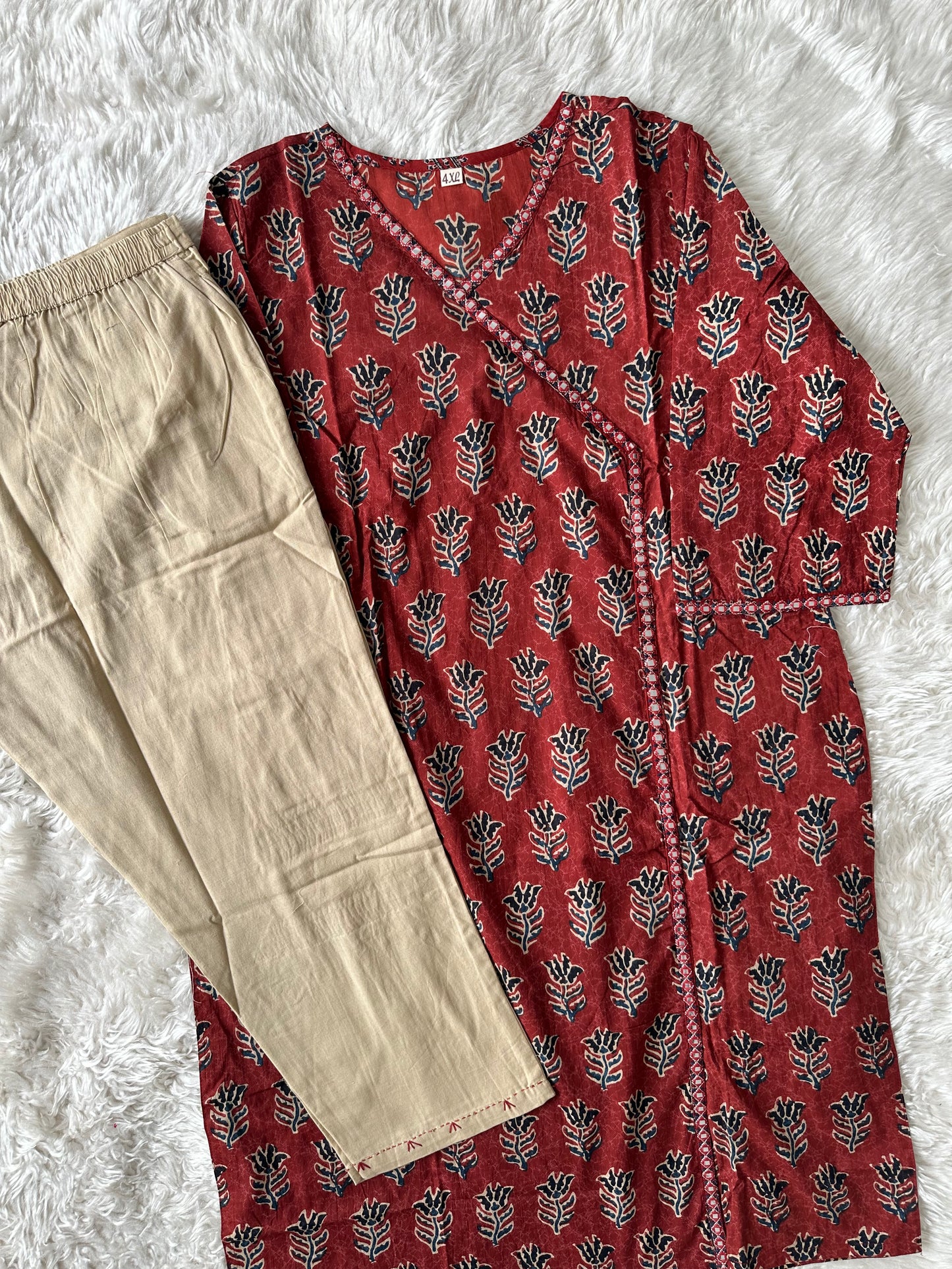 Premium Cotton Kurti Pant Set