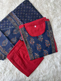 Premium Cotton Kurti Pant Dupatta Set