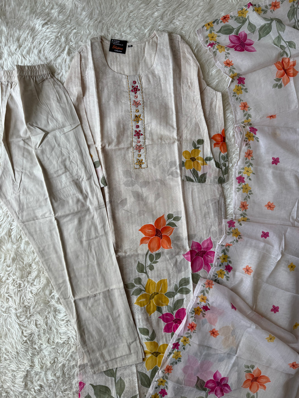Premium Mul Cotton Thread Work Collection