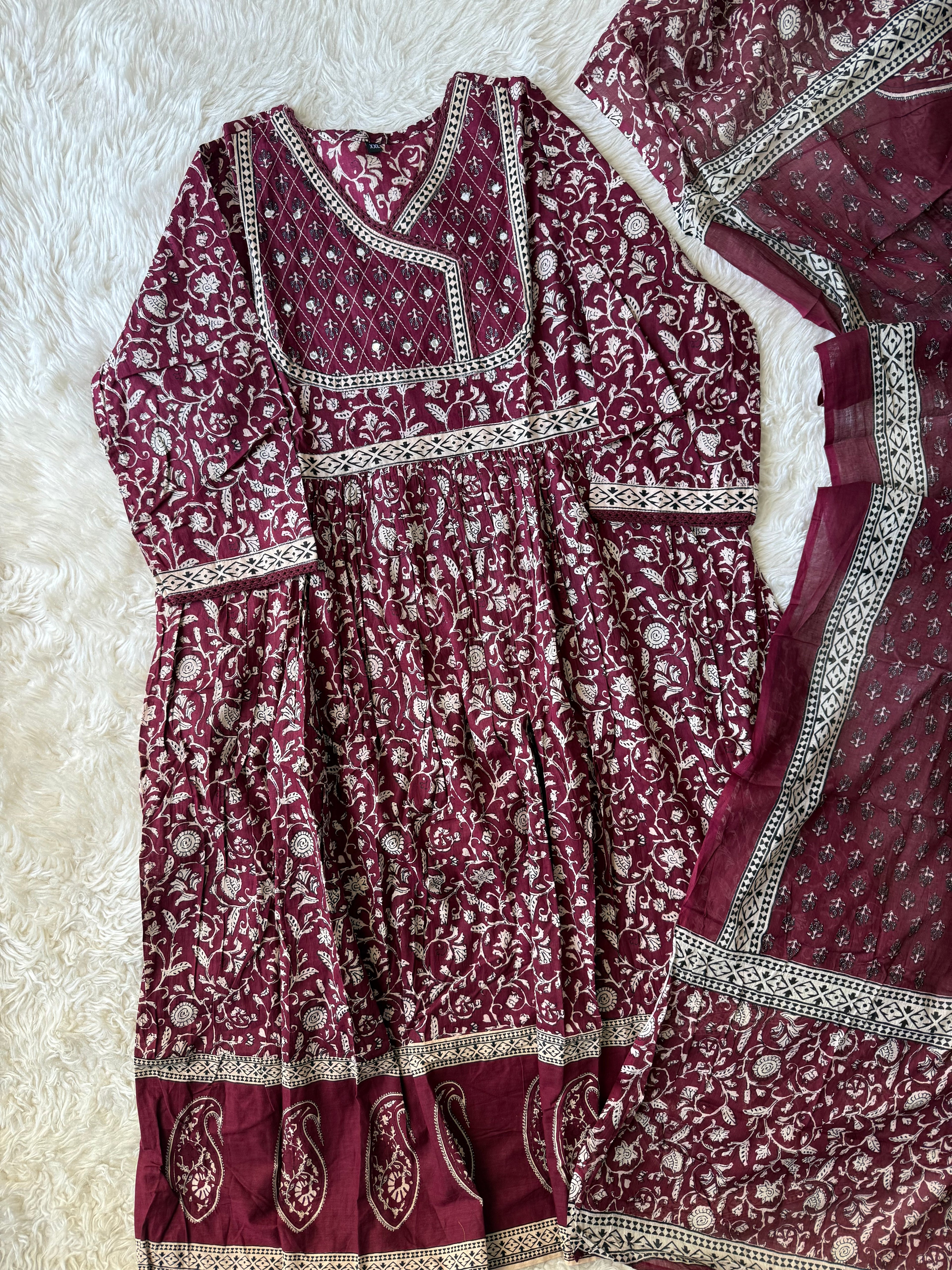 Budget Friendly FLARE Kurti Dupatta Set