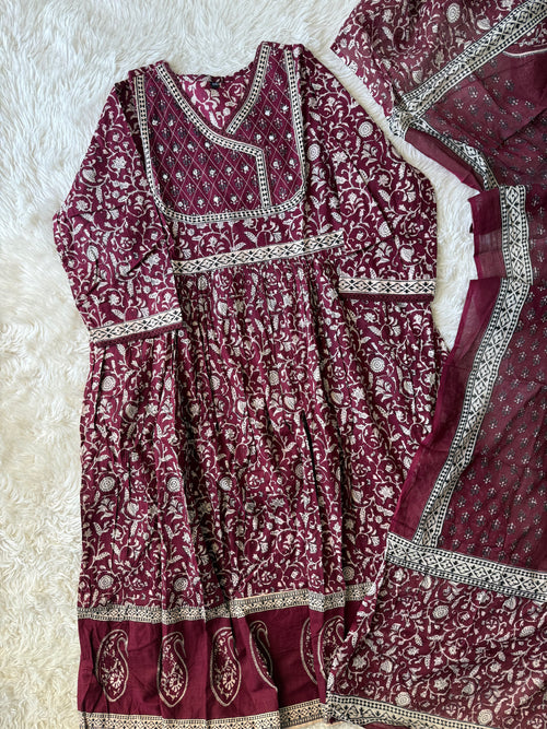 Budget Friendly FLARE Kurti Dupatta Set