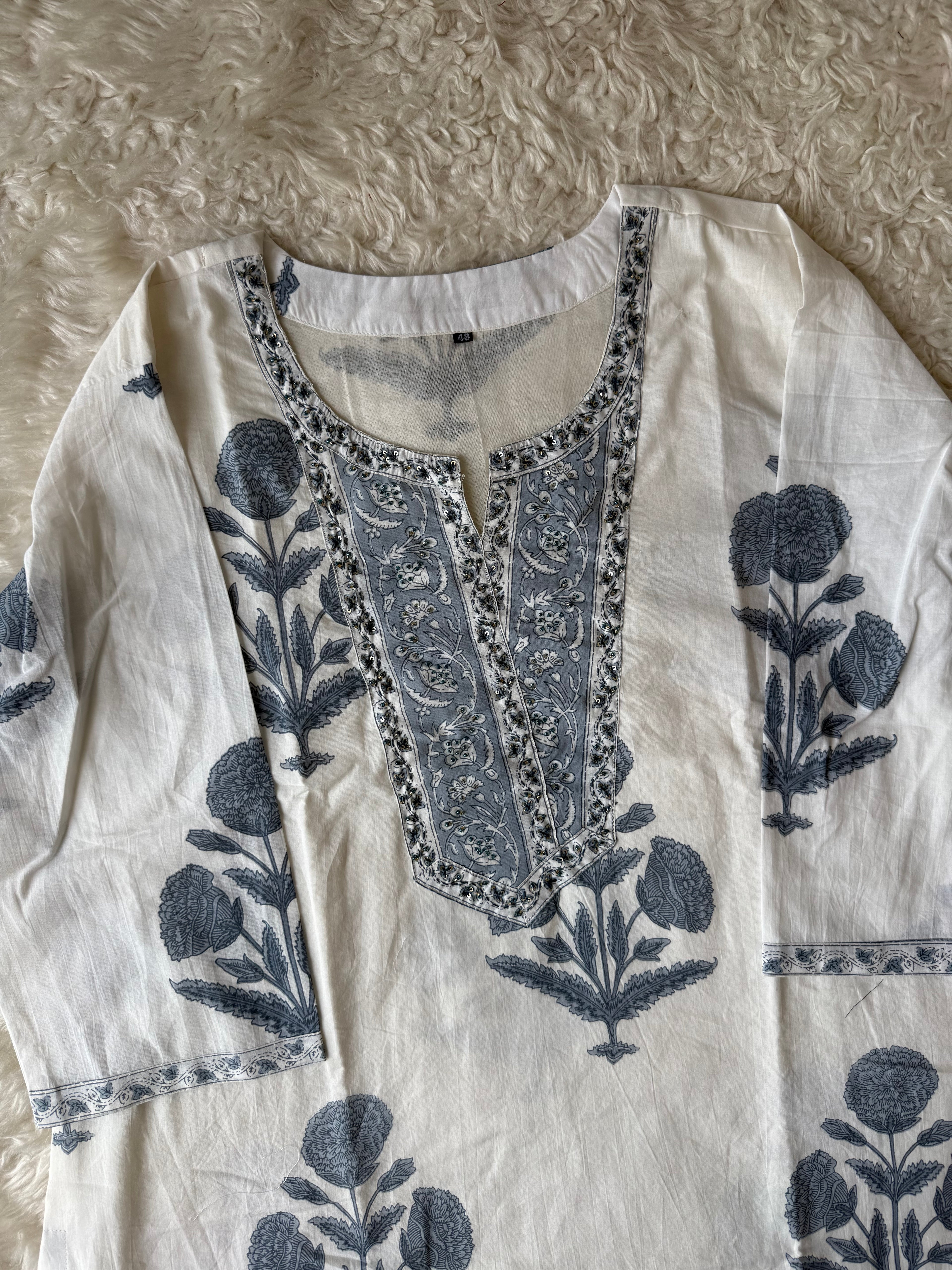Premium Cotton Kurti Pant Dupatta Set
