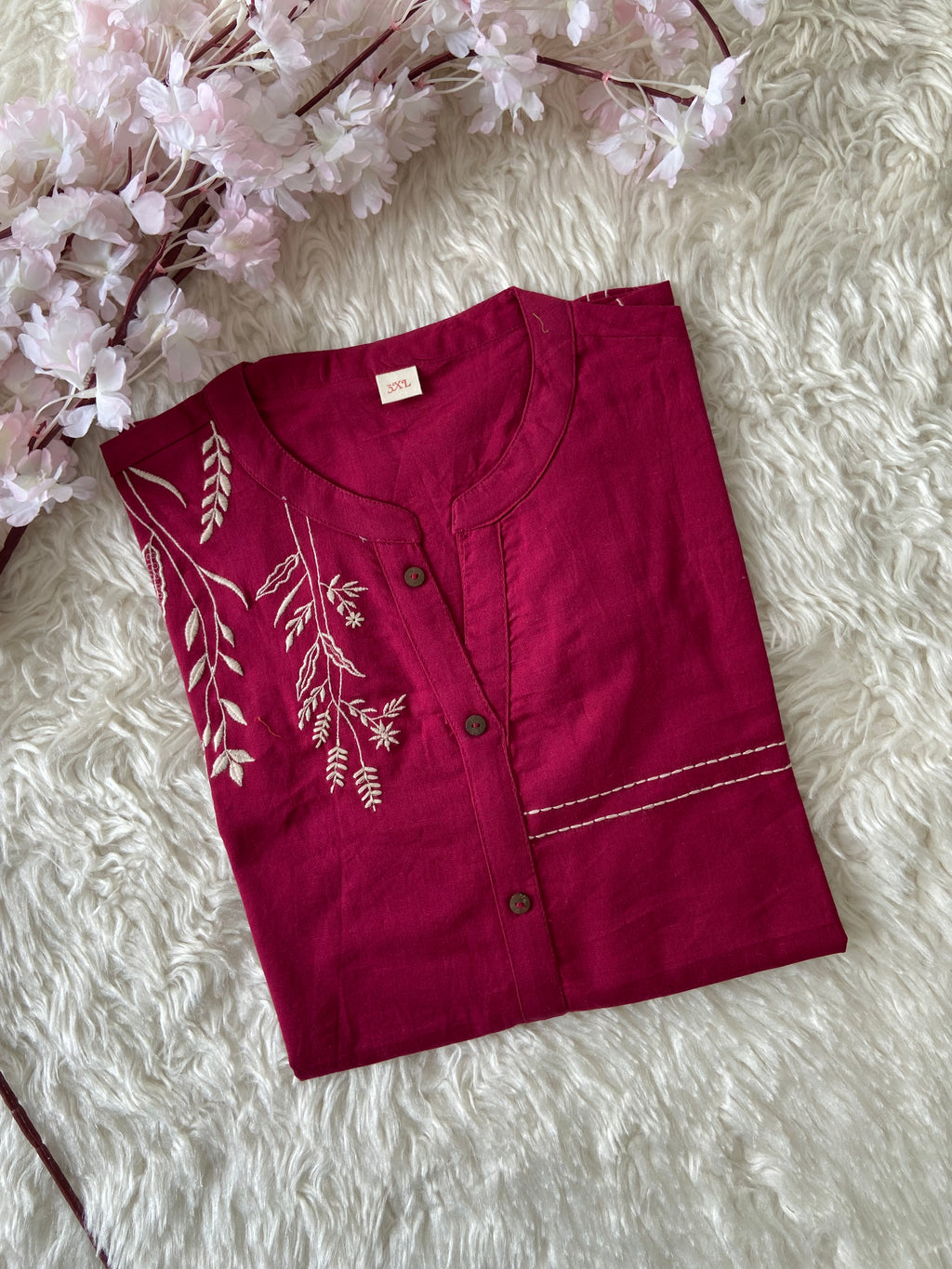 “Plus Size” Khadi Cotton Short Kurti