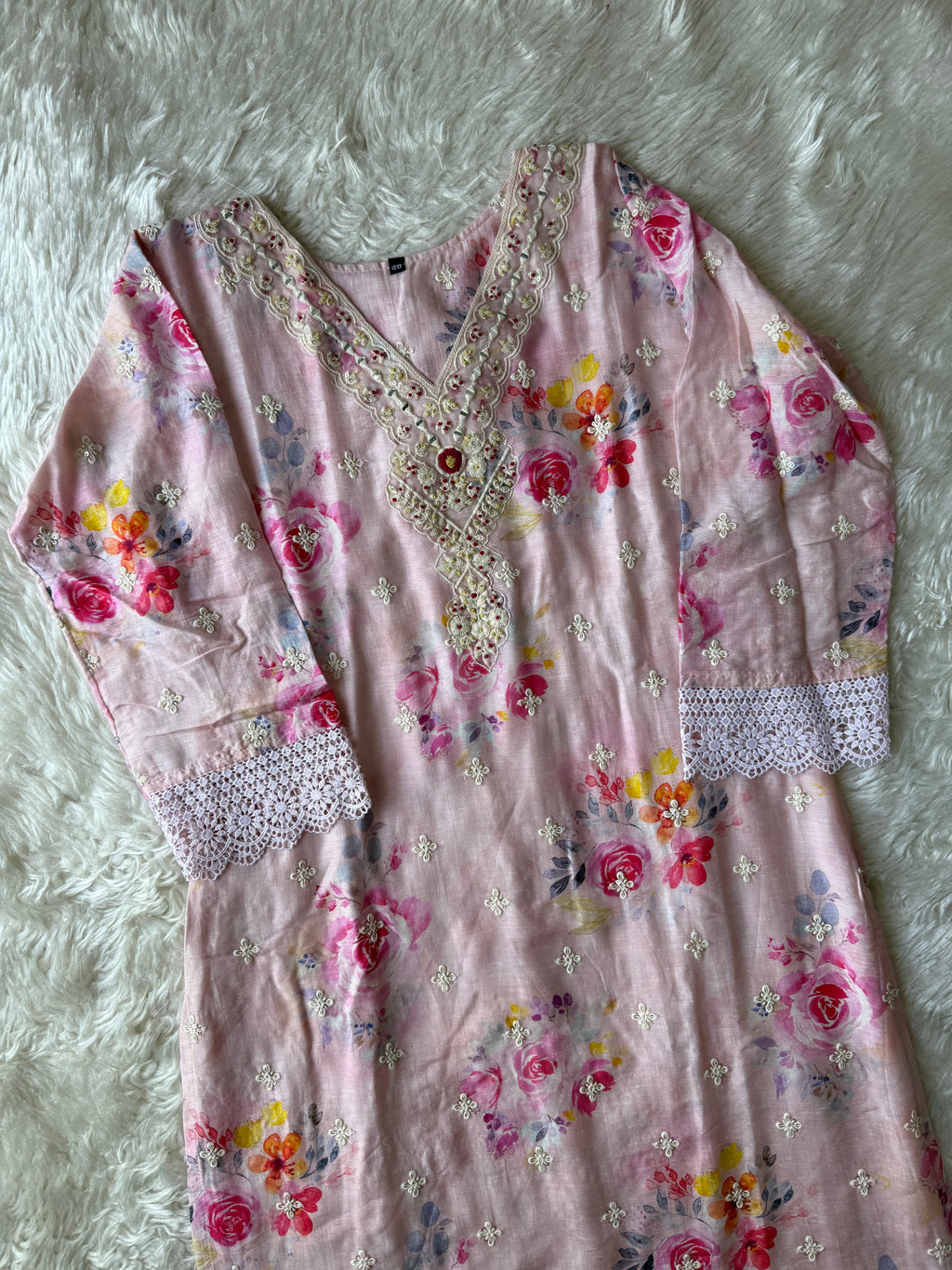 Mul Cotton Kurti Sharara Dupatta Set