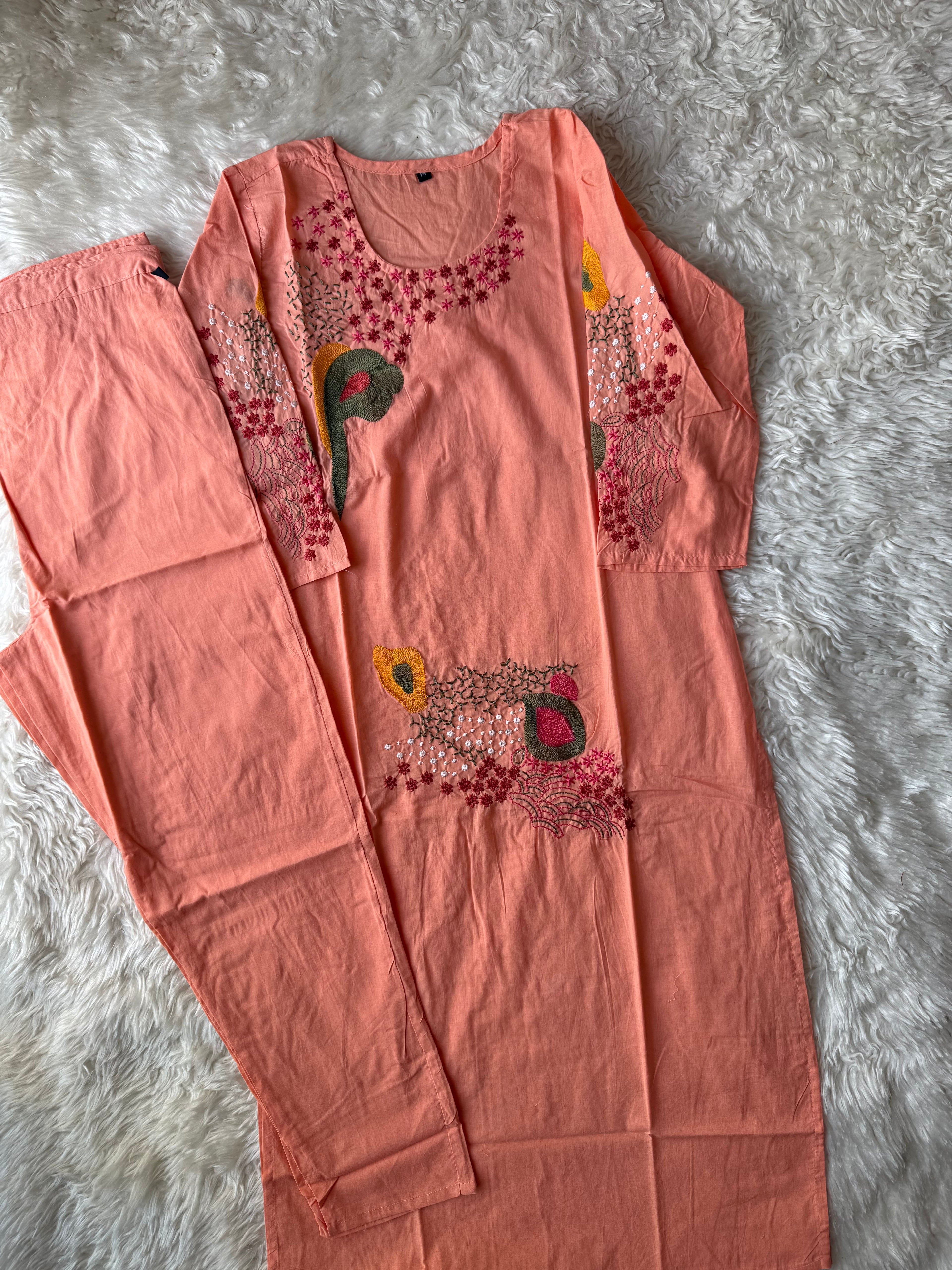 Cotton Kurti Pant Set