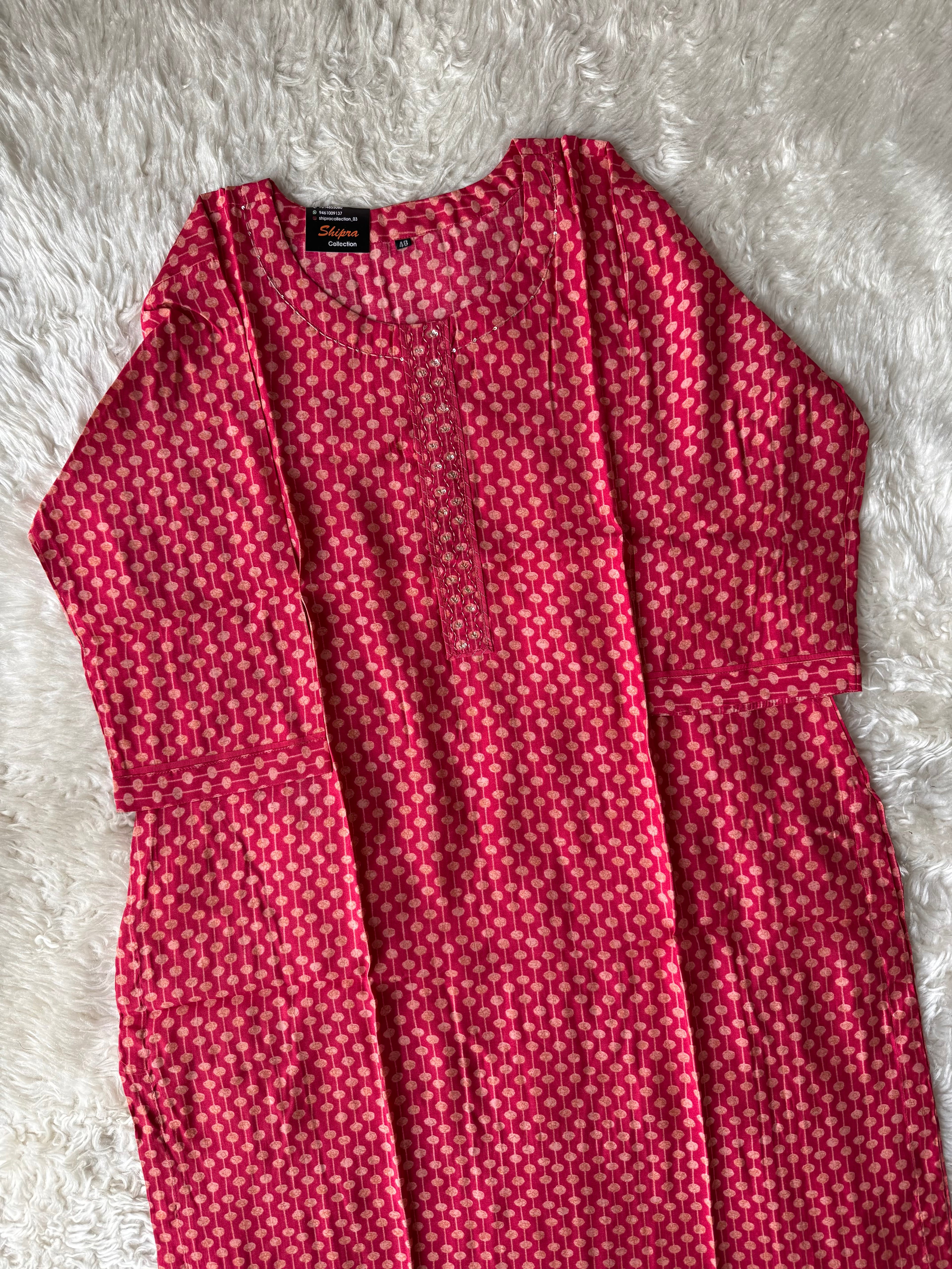 Pure Muslin Silk kurti