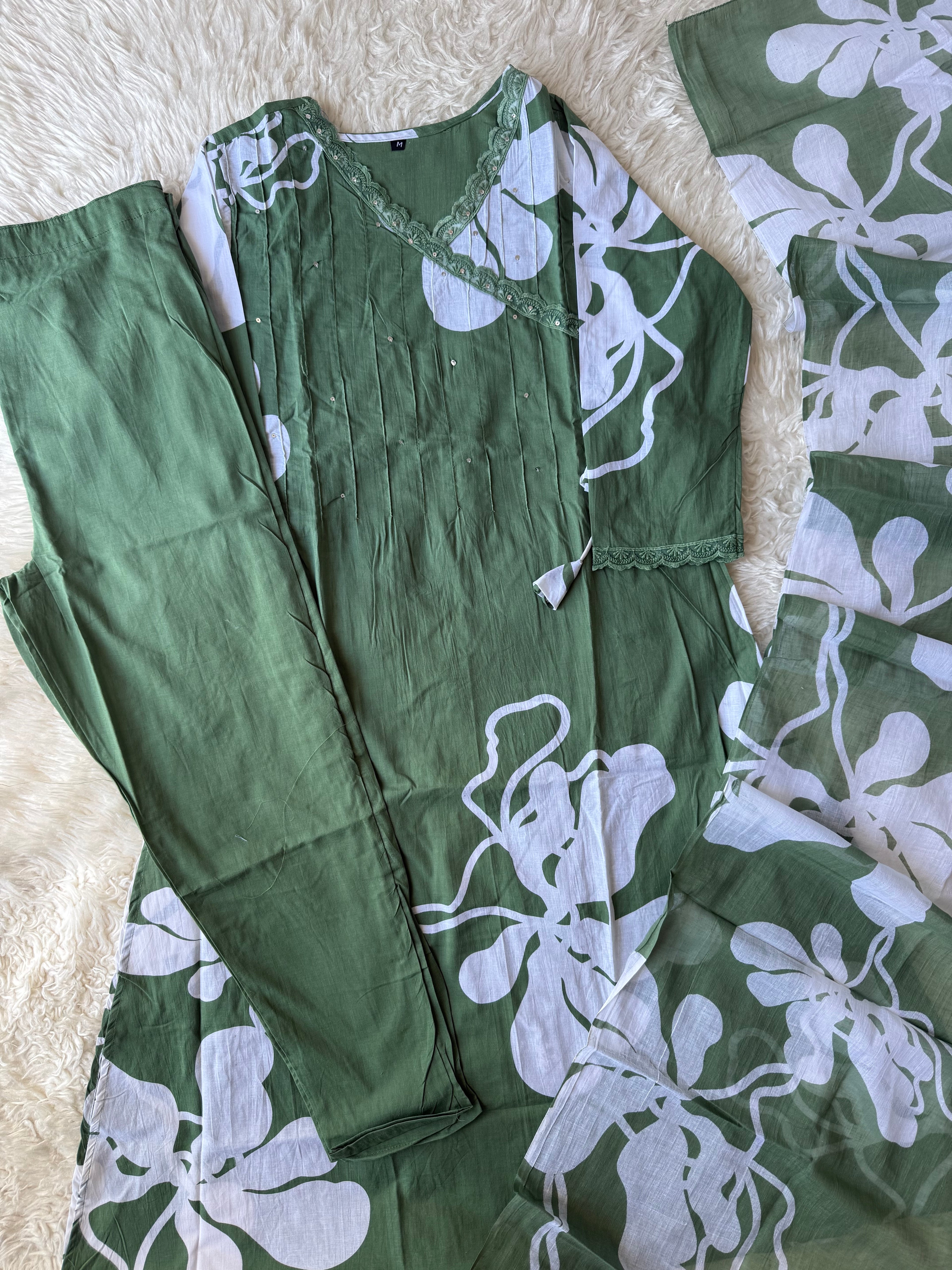 Budget Friendly Kurti Pant Dupatta Set